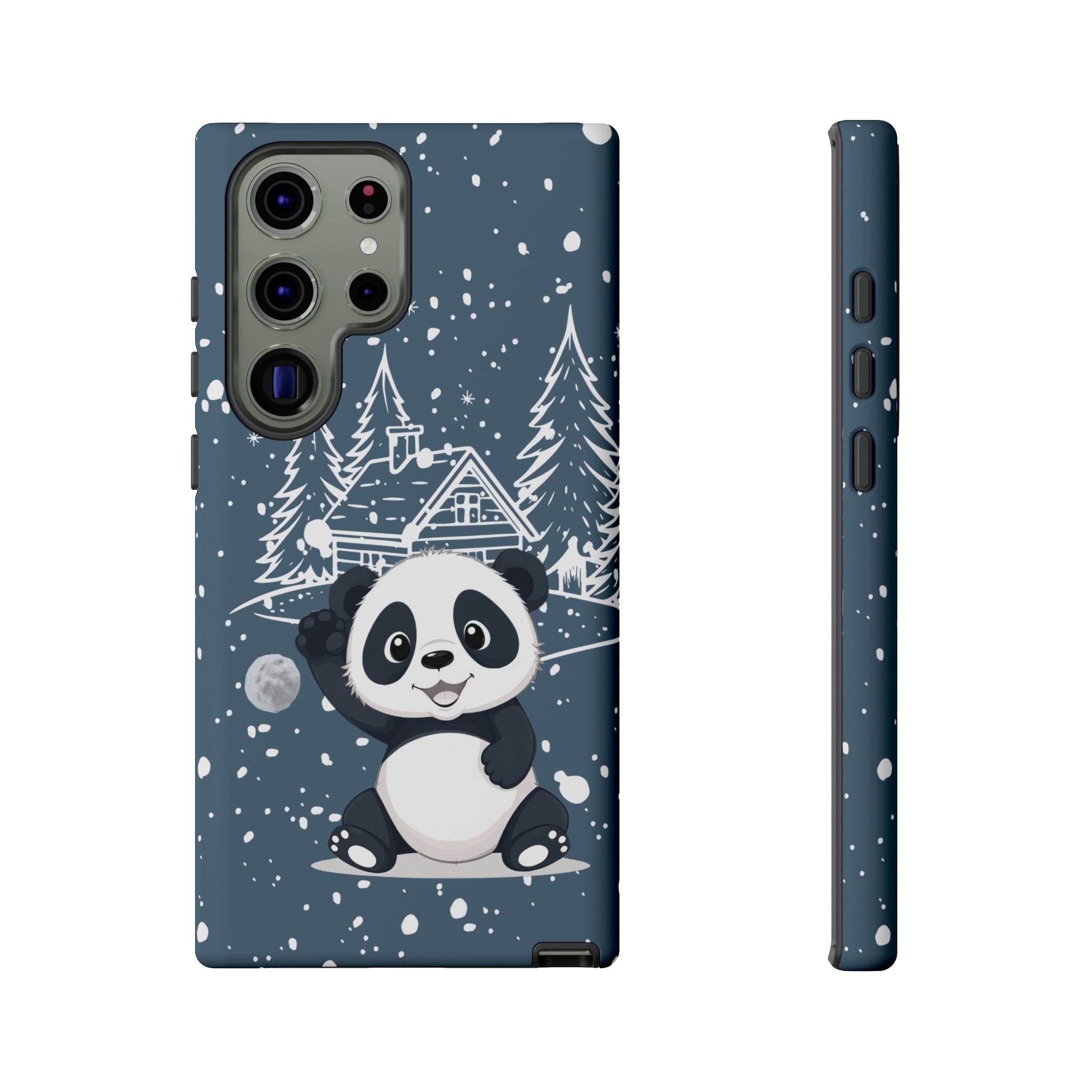 Cute Panda Phone Case for Samsung Galaxy S20–S26 & Google Pixel 6–9