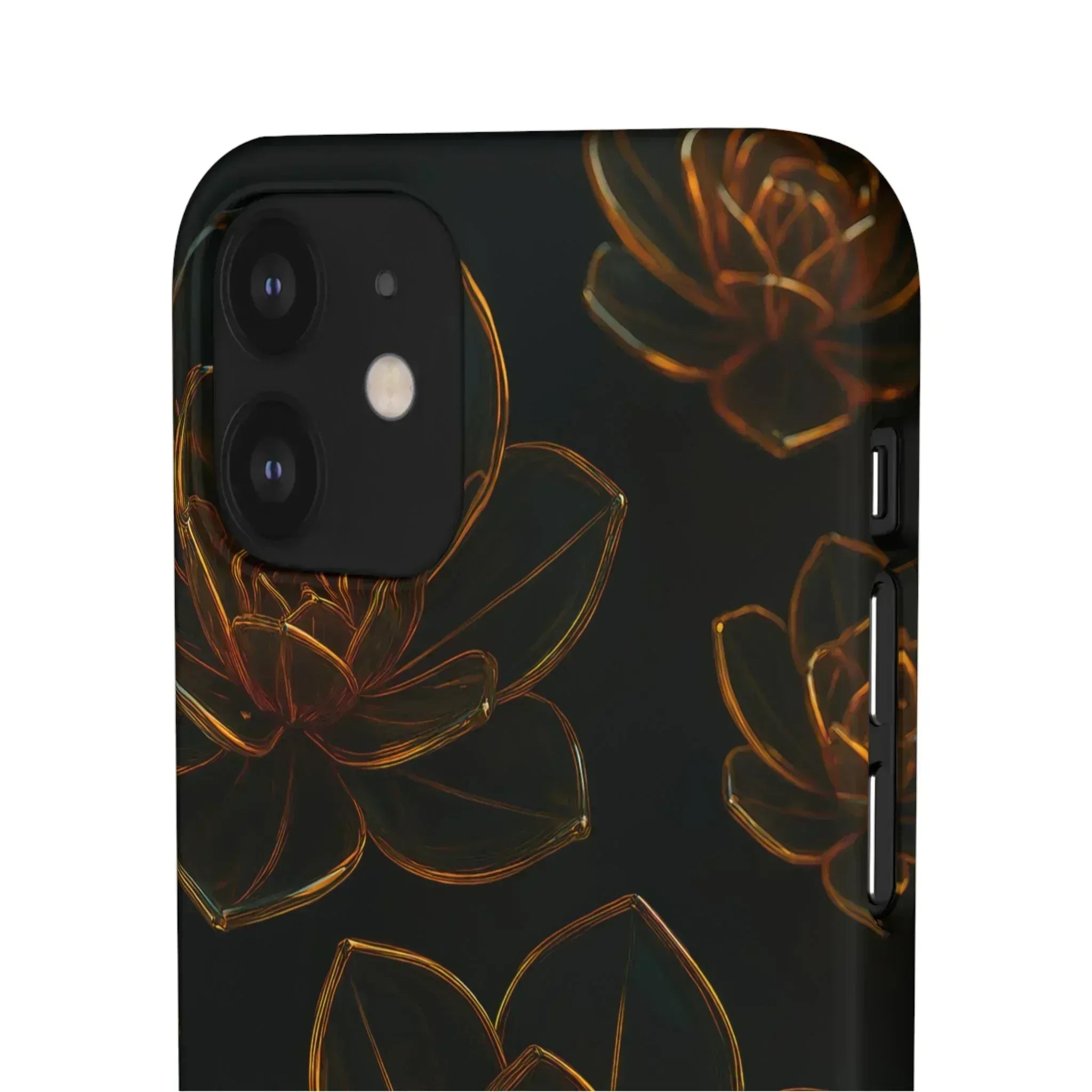 Glass Flower Phone Case for iPhone 8-16 and Galaxy S20-S24 - KARARMDESIGN