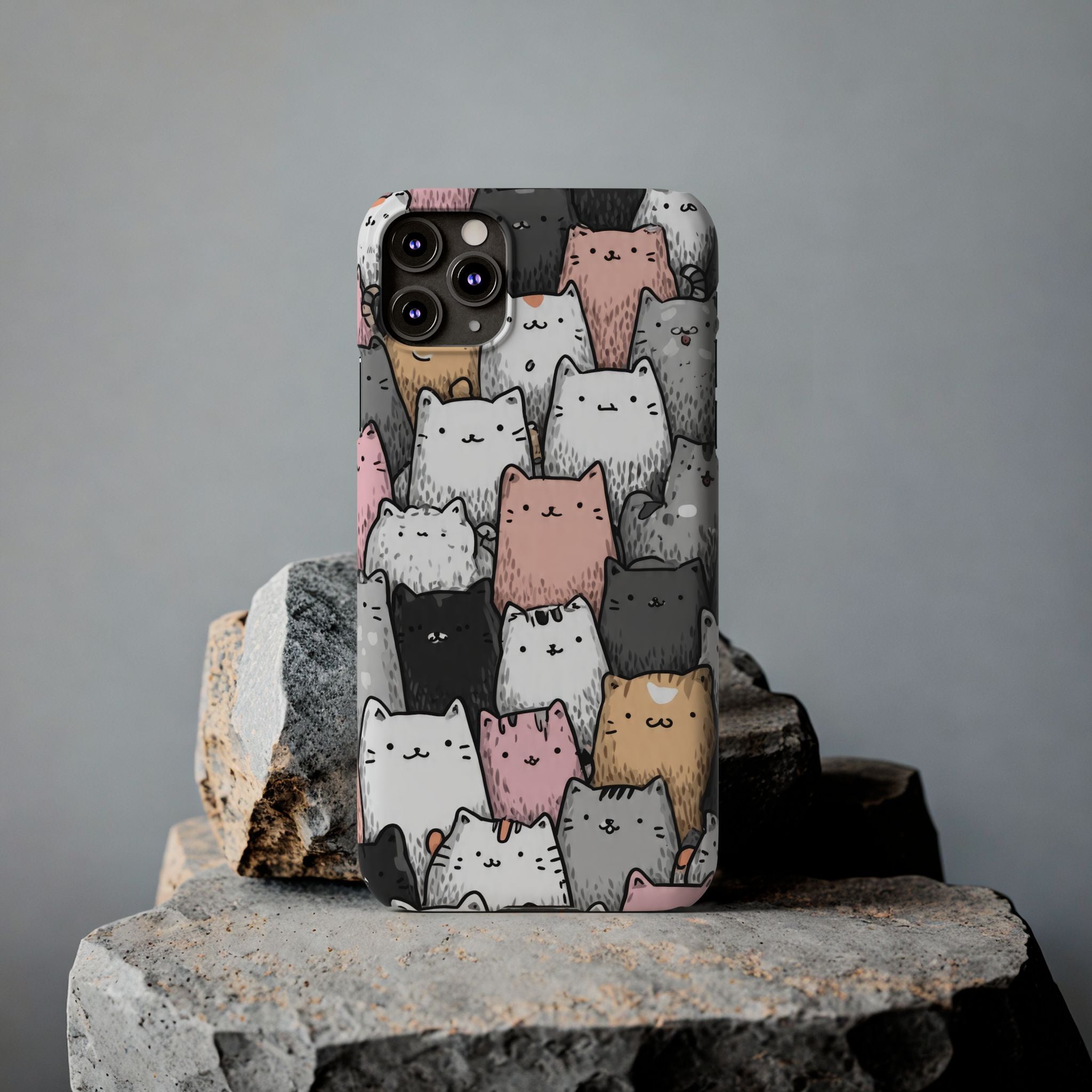 Cat Carnival Phone Case for iPhone 11-17 Models - KARARMDESIGN