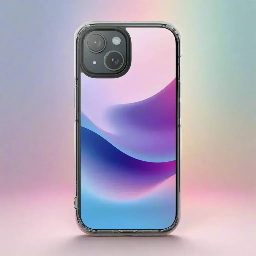 Pastel Wave Phone Case for iPhone 14–16 - KARARMDESIGN