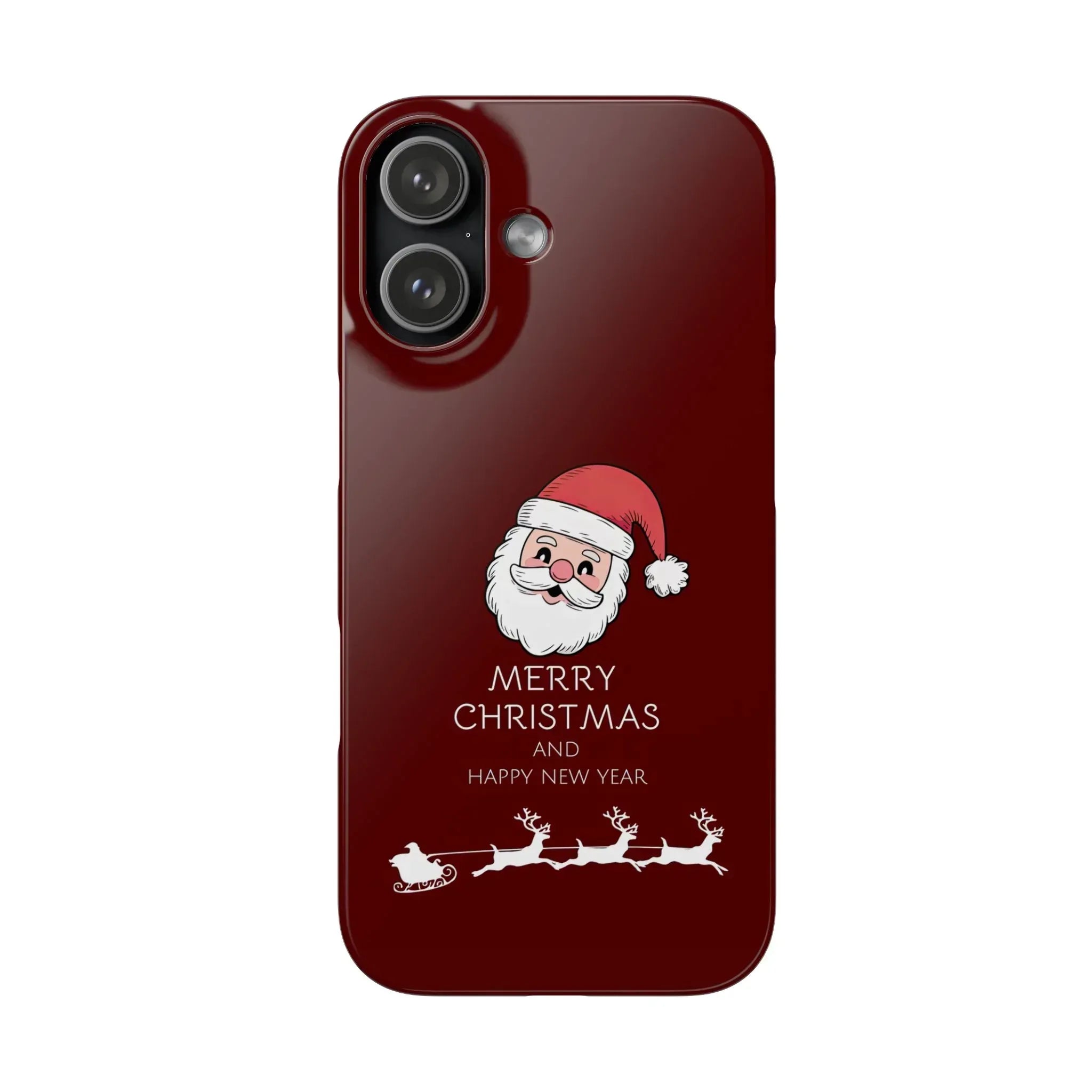 Crimson Claus Phone Case for iPhone 8-17 and Galaxy S20-S25 - KARARMDESIGN