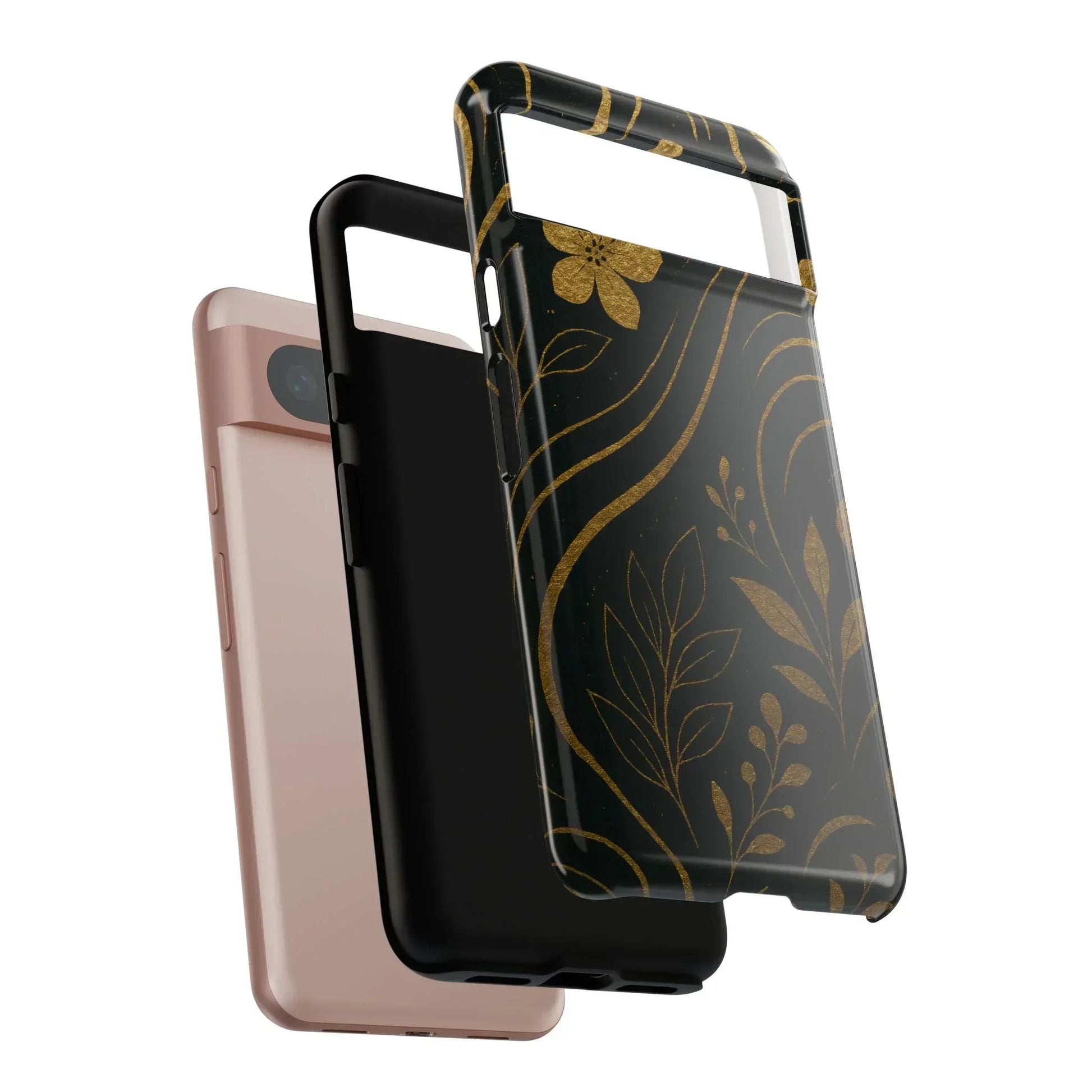 Foil Frenzy Abstract Gold Pattern Phone Case for Samsung Galaxy and Google Pixel - KarArmDesign