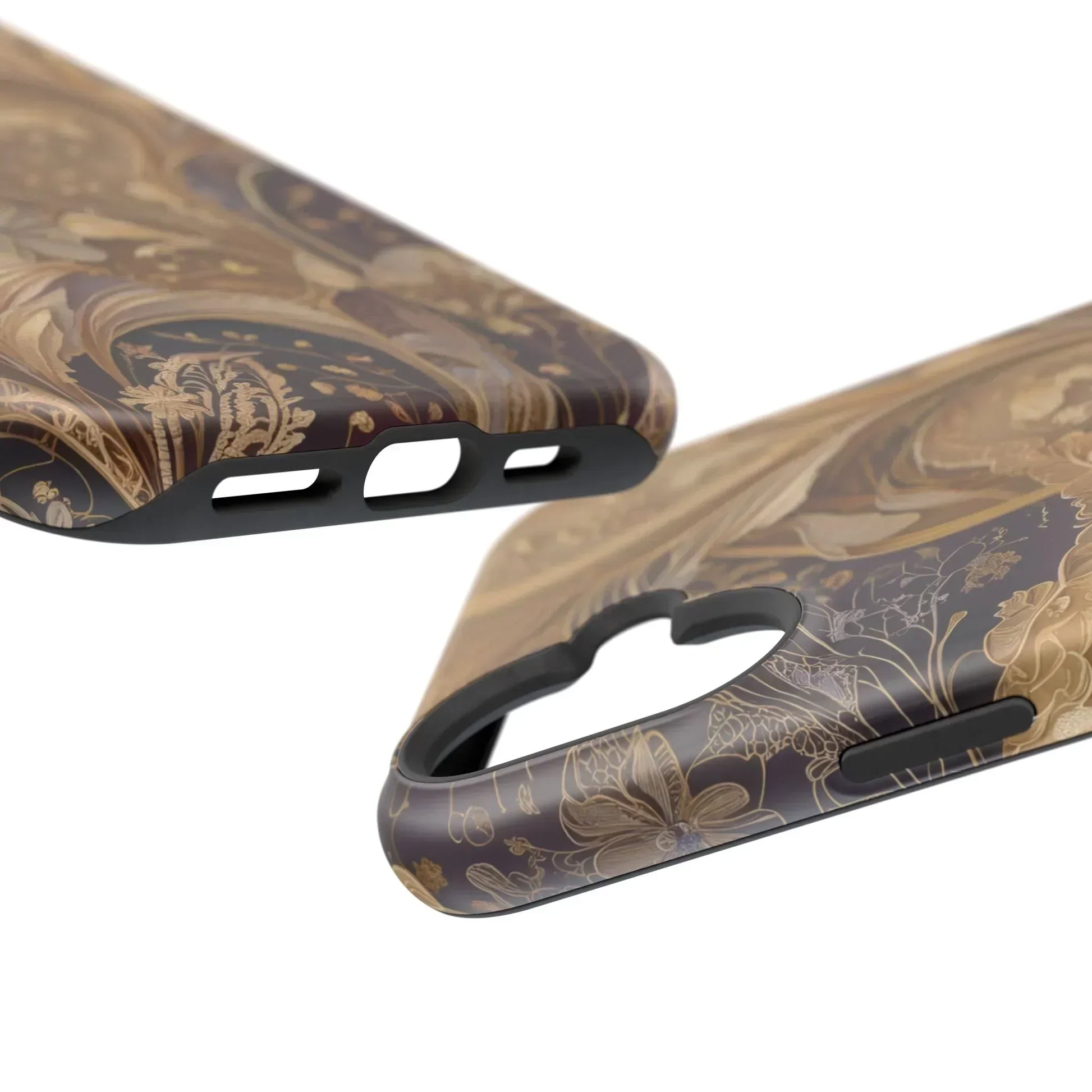 Botanical Luxury Design Impact-Resistant Phone Case for iPhone 12-16 and Galaxy S21-S22 Models - KarArmDesign