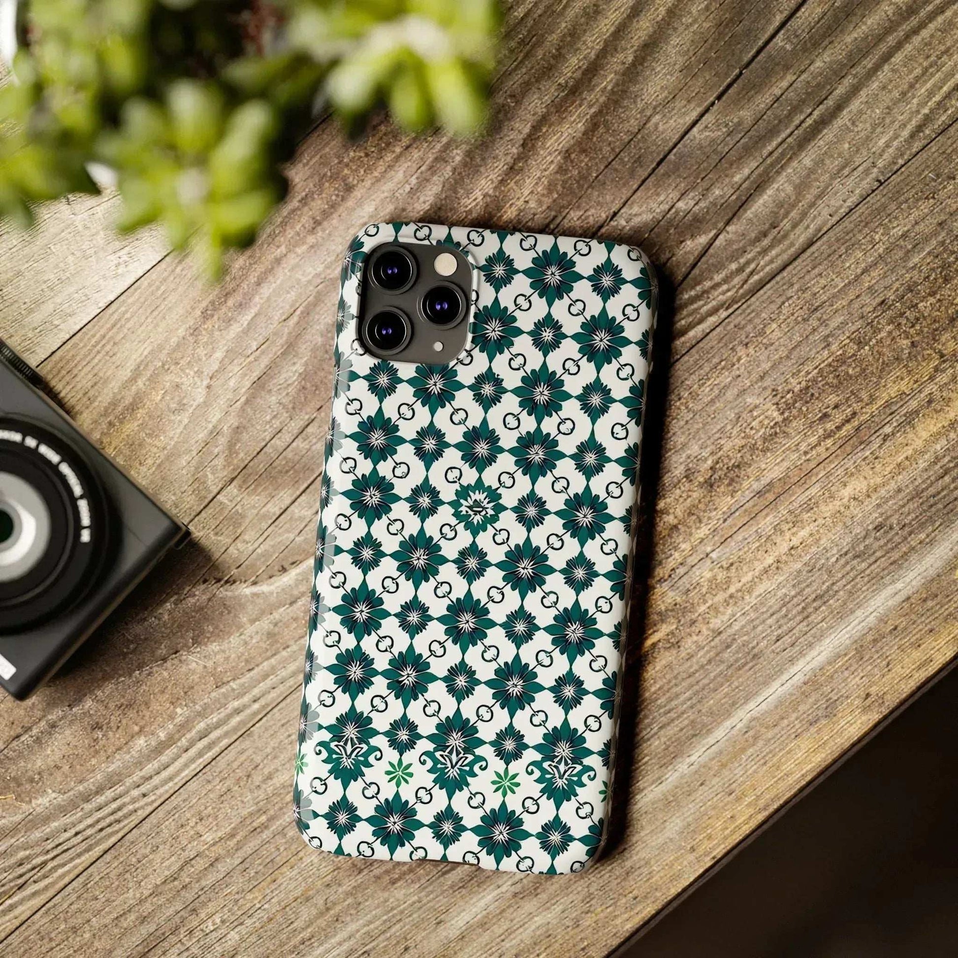 Elegant Geometric Pattern Phone Case for iPhone 11-17 - KARARMDESIGN