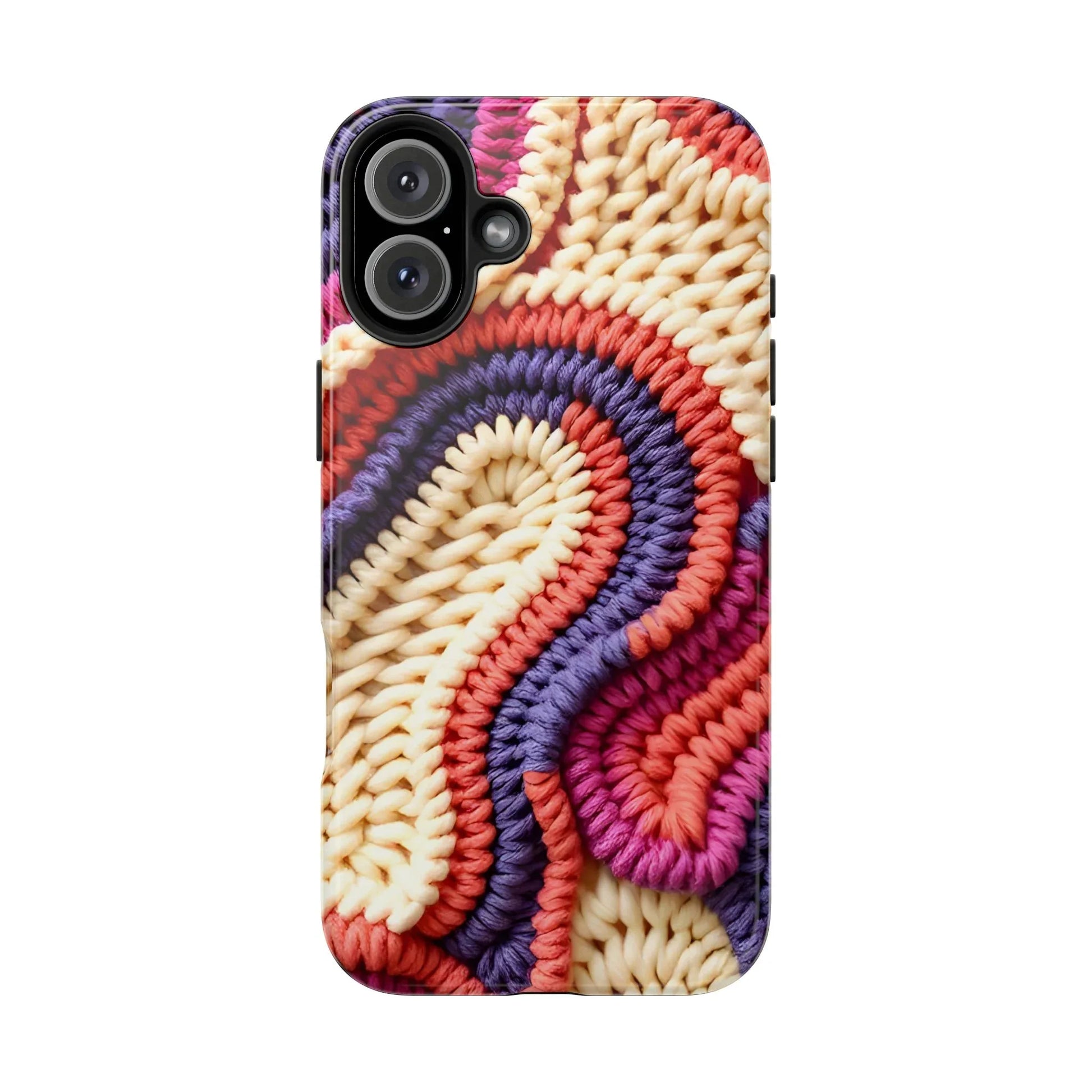 Handwoven Textile Art Phone Case for iPhone 11-17 and Galaxy S21-S25 - KARARMDESIGN