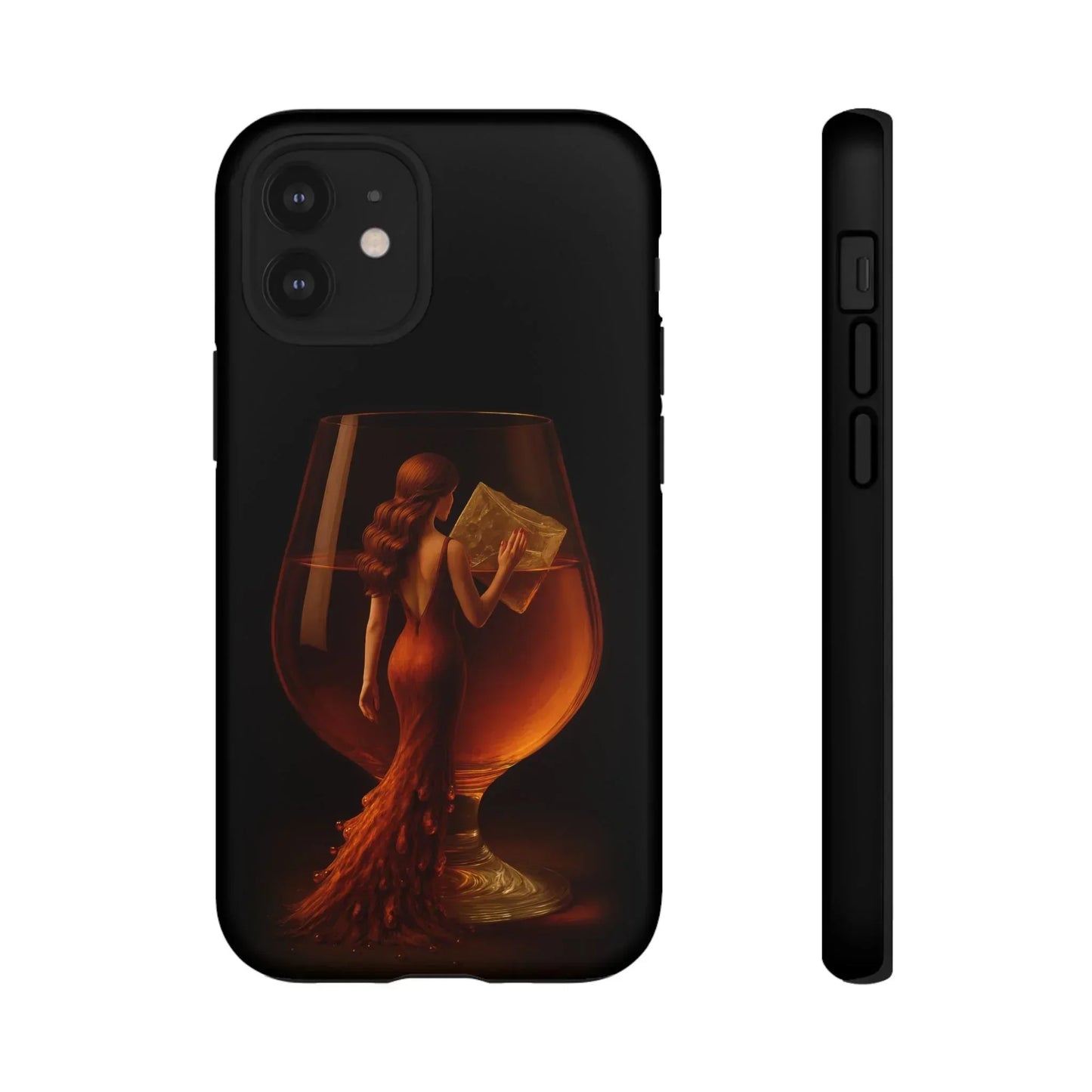 Elegant Midnight Lady Phone Case for iPhone 8-16 and Google Pixel up to 9 Models - KarArmDesign