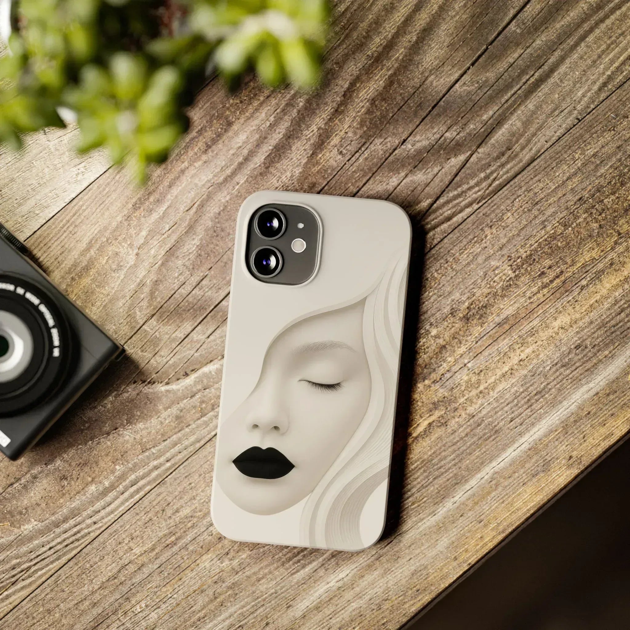 Minimalist Face Phone Case for iPhone 11-17 - KARARMDESIGN