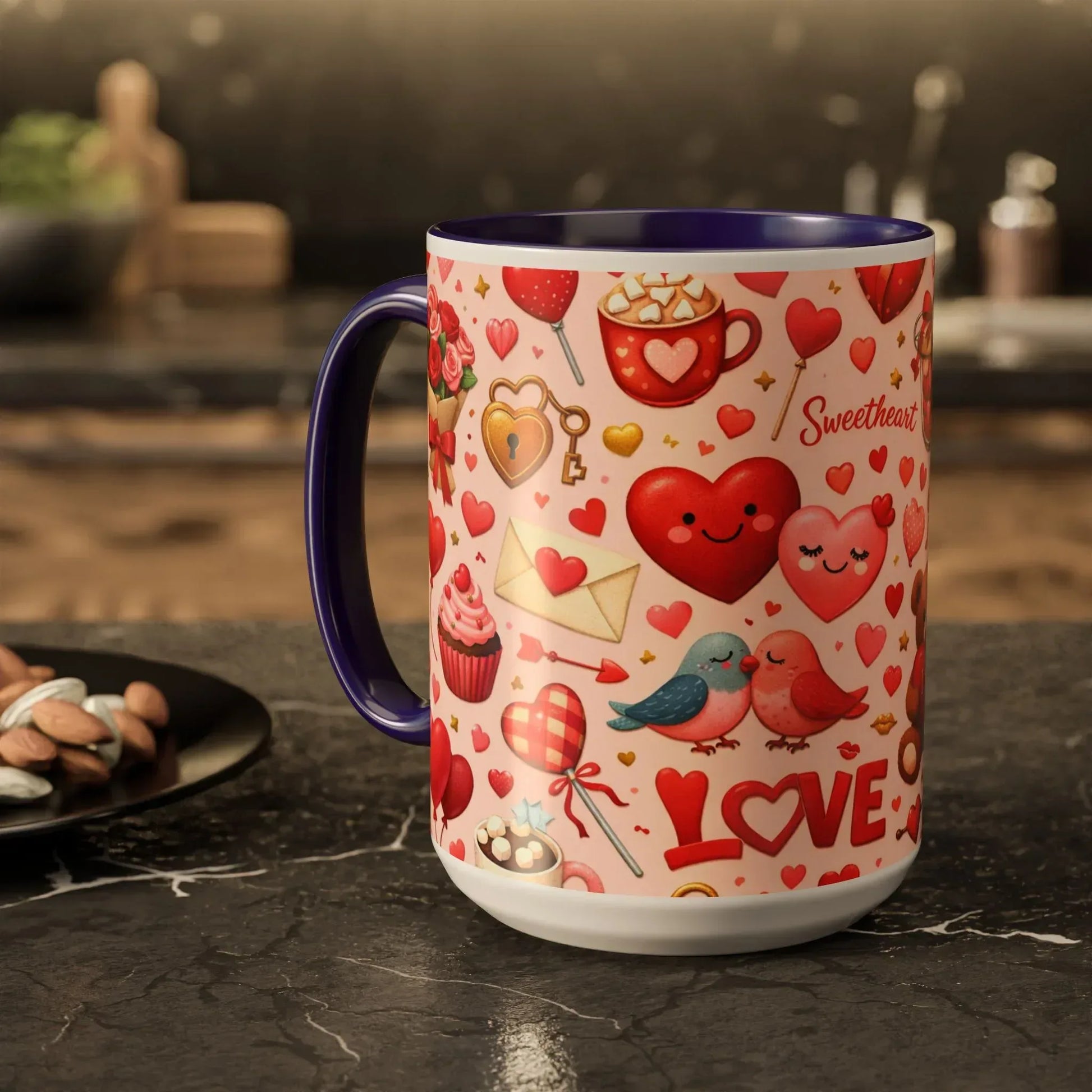 Sweetheart Love Mug - Colorful Mugs (11oz, 15oz) - KARARMDESIGN
