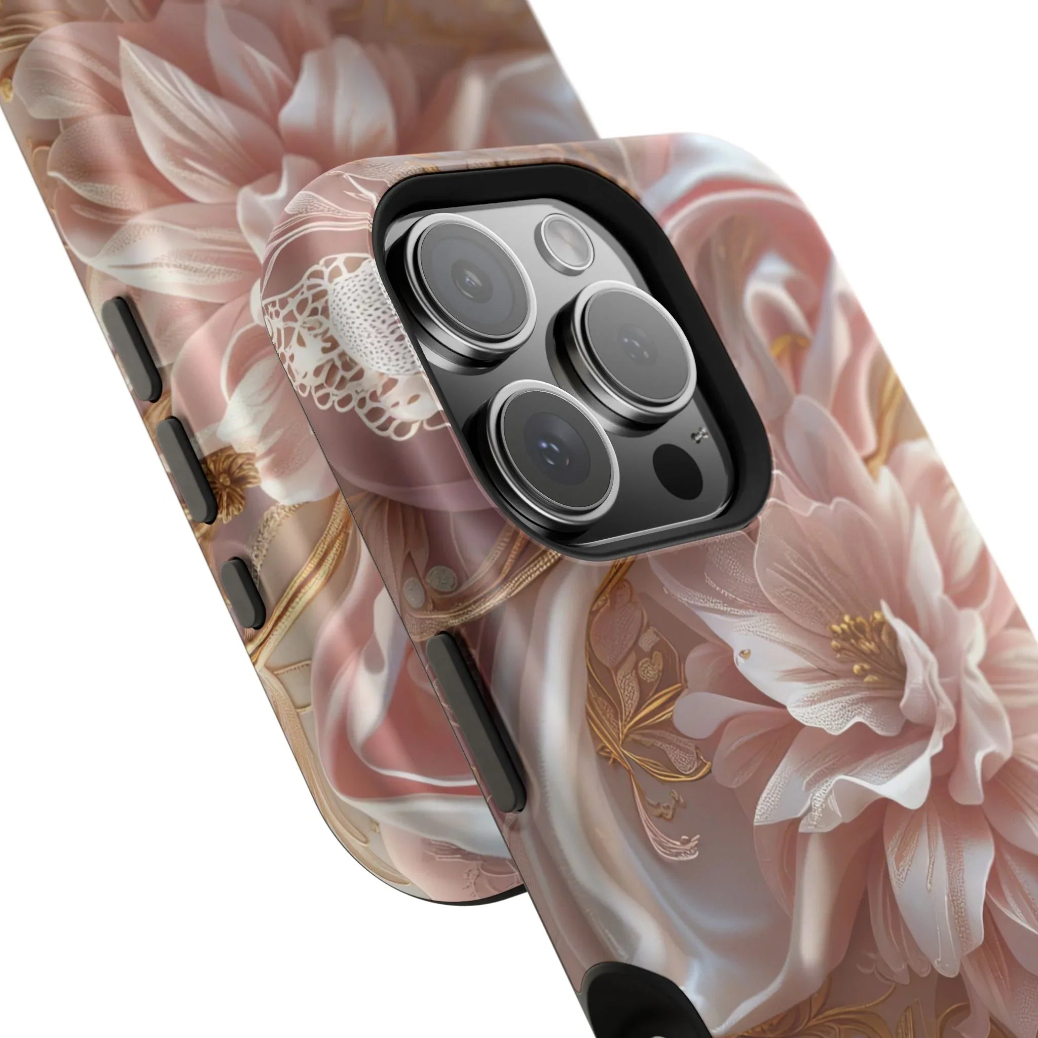 Elegant Floral Phone Case for iPhone 11-17 and Samsung Galaxy S21-S22 - KARARMDESIGN