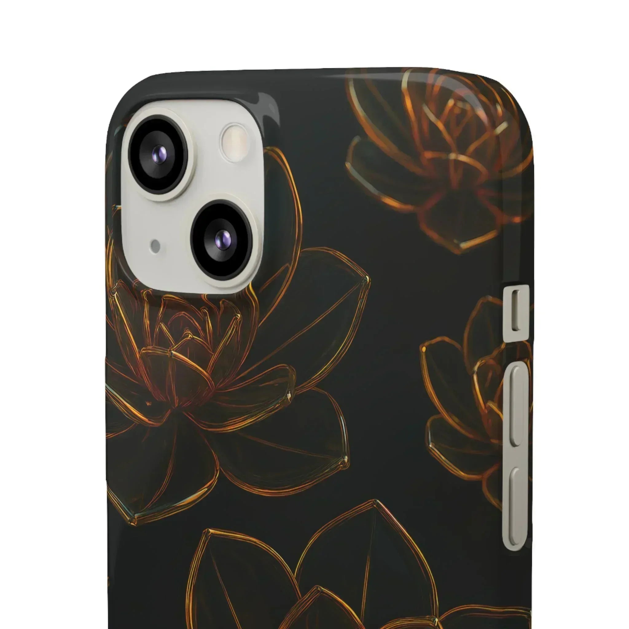 Glass Flower Phone Case for iPhone 8-16 and Galaxy S20-S24 - KARARMDESIGN