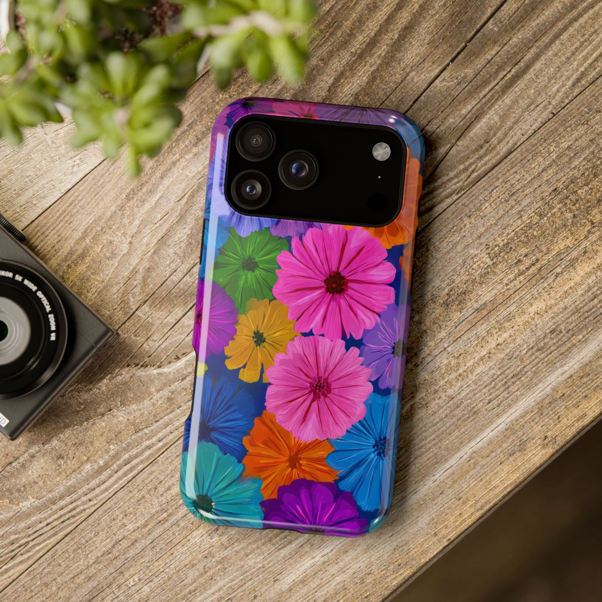 Bloom Pattern Phone Case for iPhone 11-17 and Galaxy S21-S22 Models - KARARMDESIGN