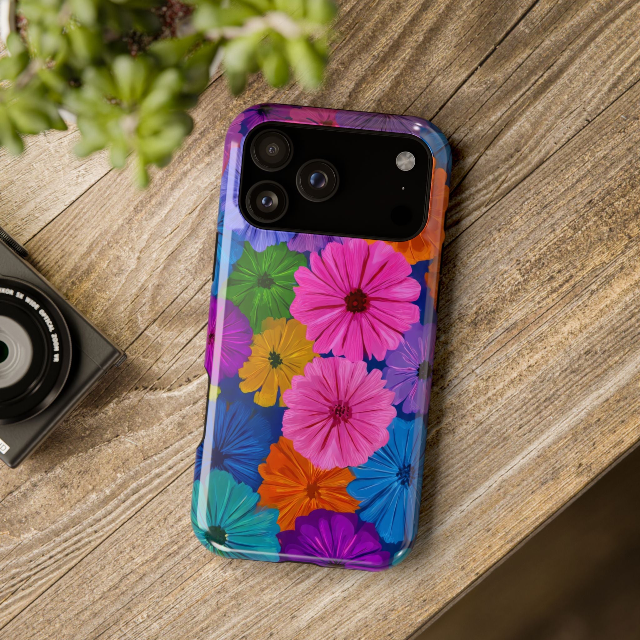 Bloom Pattern Phone Case for iPhone 11-17 and Galaxy S21-S22 Models - KARARMDESIGN