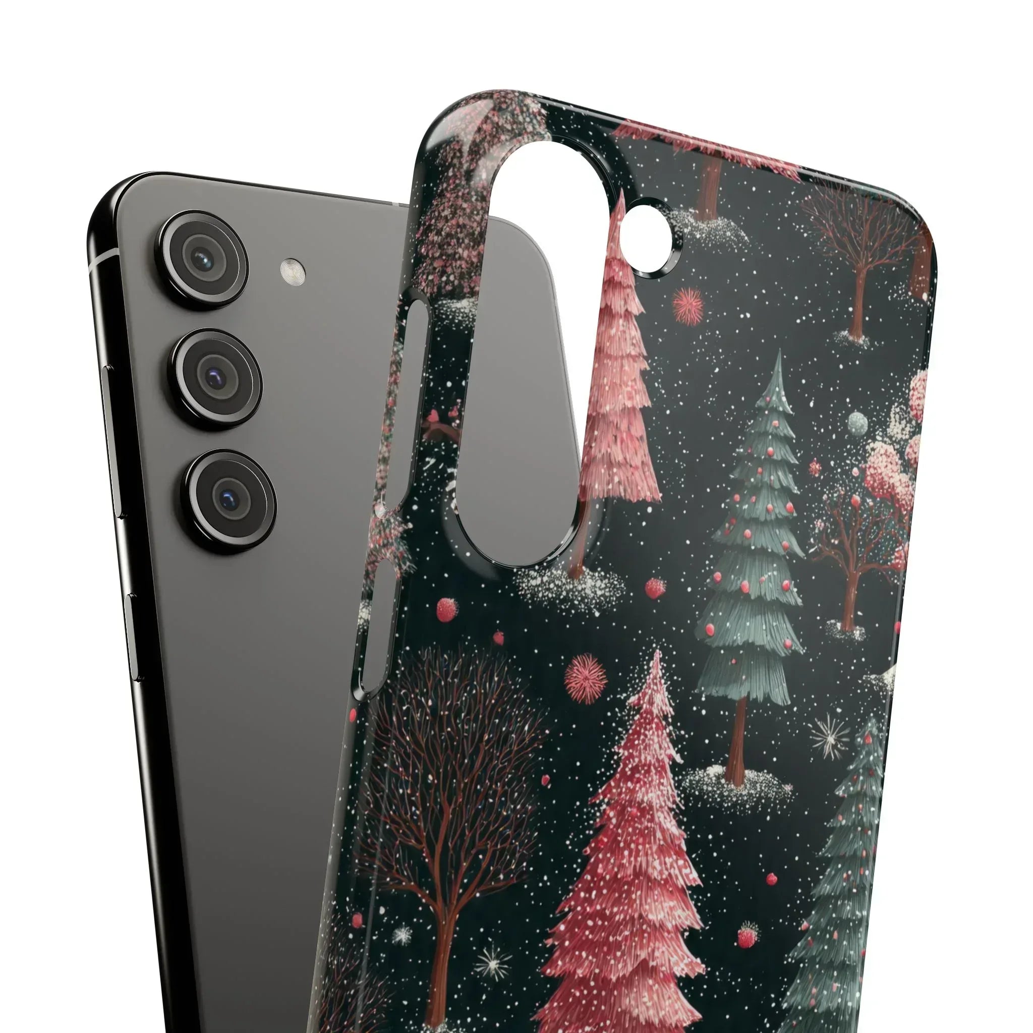 Winter Bloom Forest Phone Case for iPhone 11-17 and Galaxy S20-S25 - KARARMDESIGN