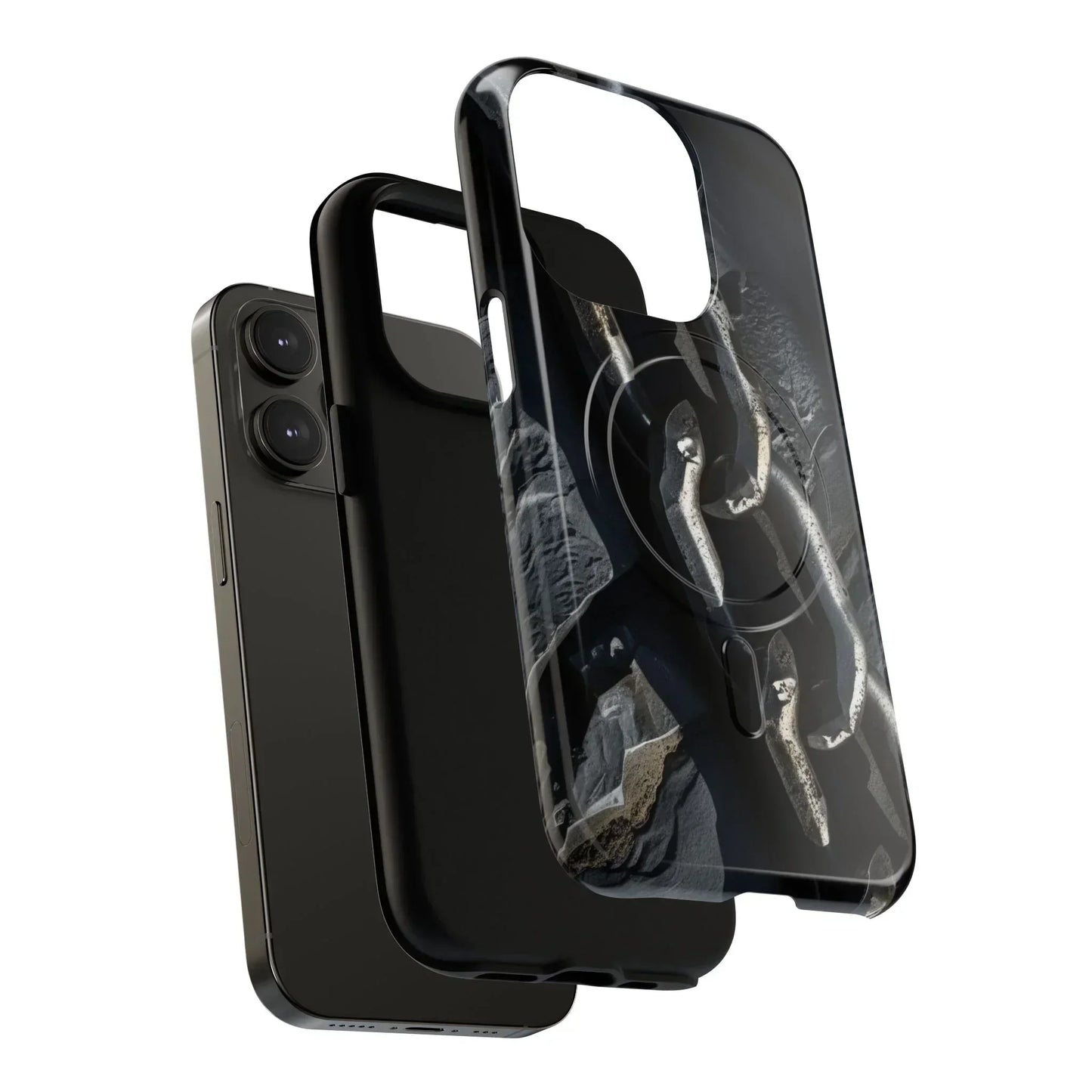 “Iron Chain” Tough Magnetic Phone Case for iPhone 14-16 Models - KarArmDesign