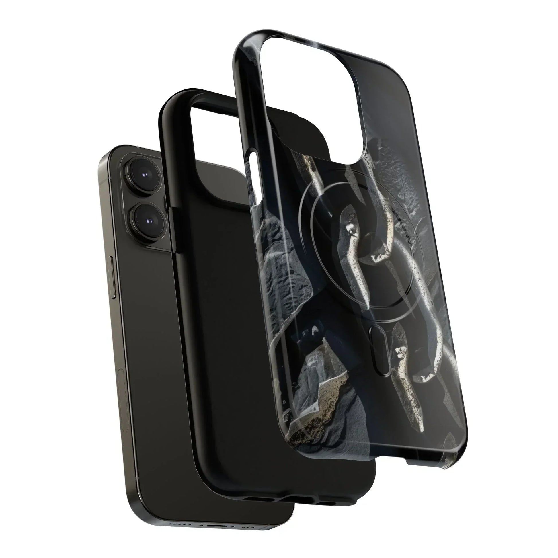 “Iron Chain” Tough Magnetic Phone Case for iPhone 14-16 Models - KarArmDesign