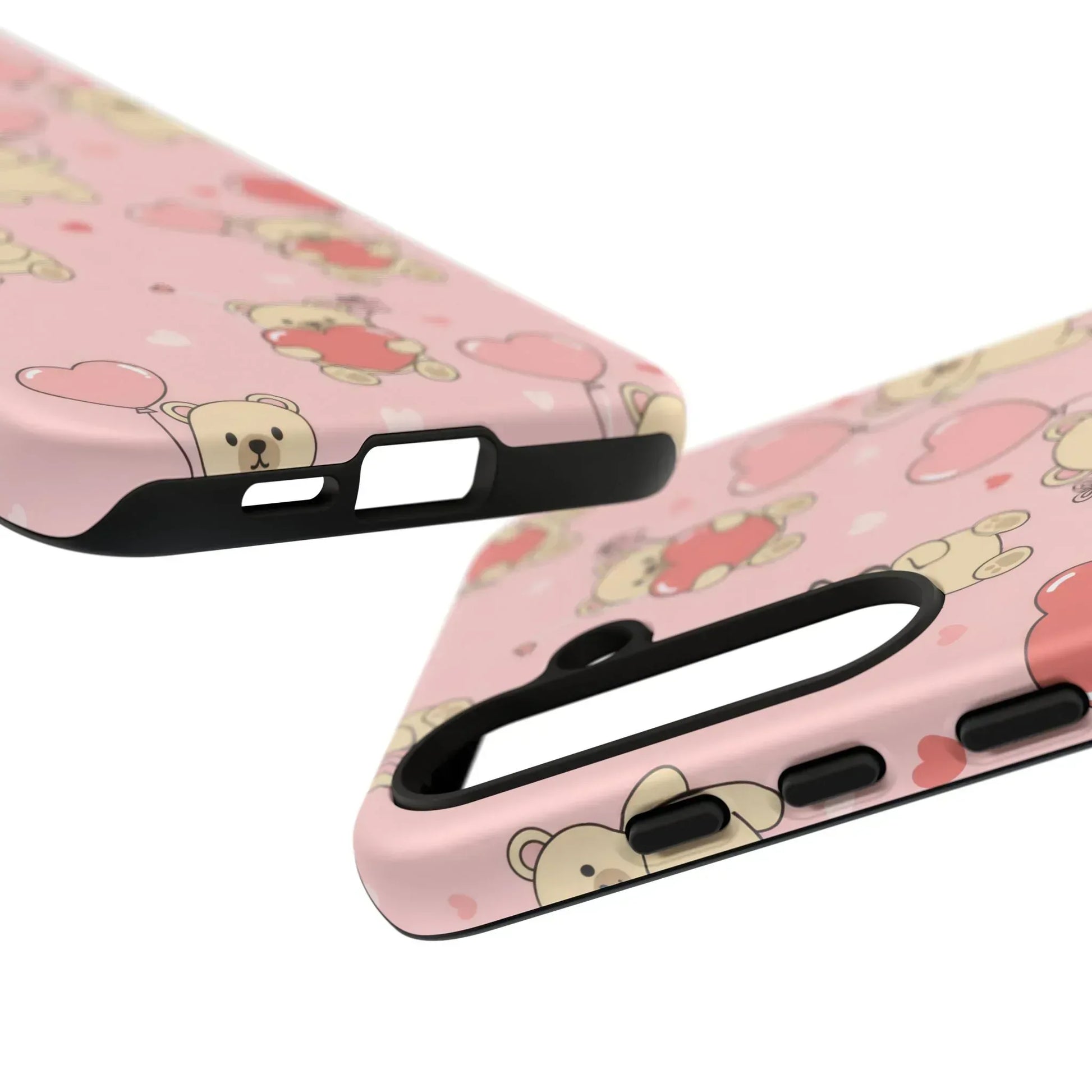 Teddy's Valentine Parade Phone Case for iPhone 11-17 and Galaxy S21-S25 - KARARMDESIGN