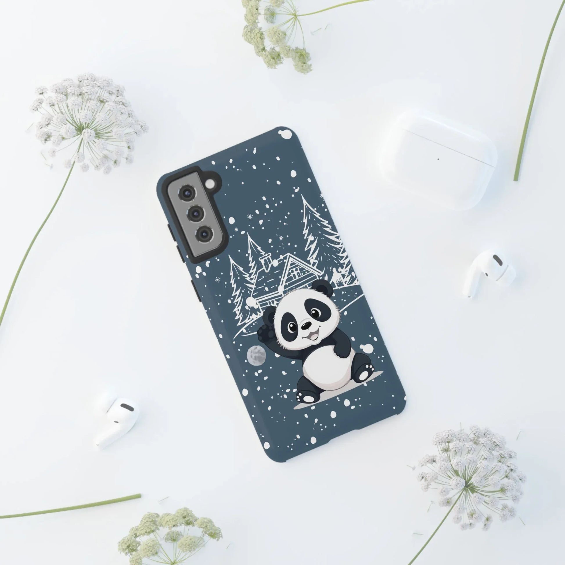 Cute Panda Phone Case for Samsung Galaxy and Google Pixel - KARARMDESIGN