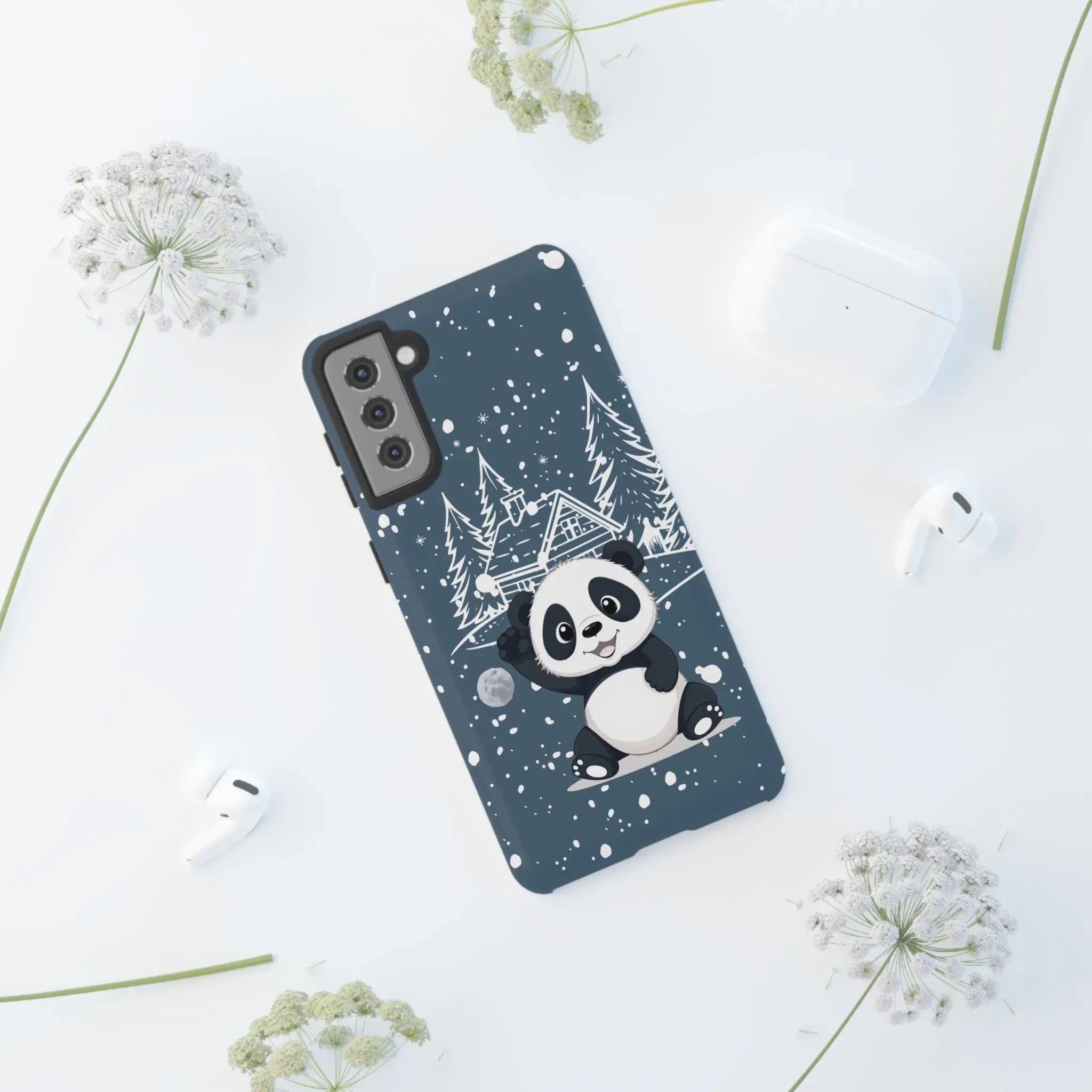 Cute Panda Phone Case for Samsung Galaxy and Google Pixel - KARARMDESIGN