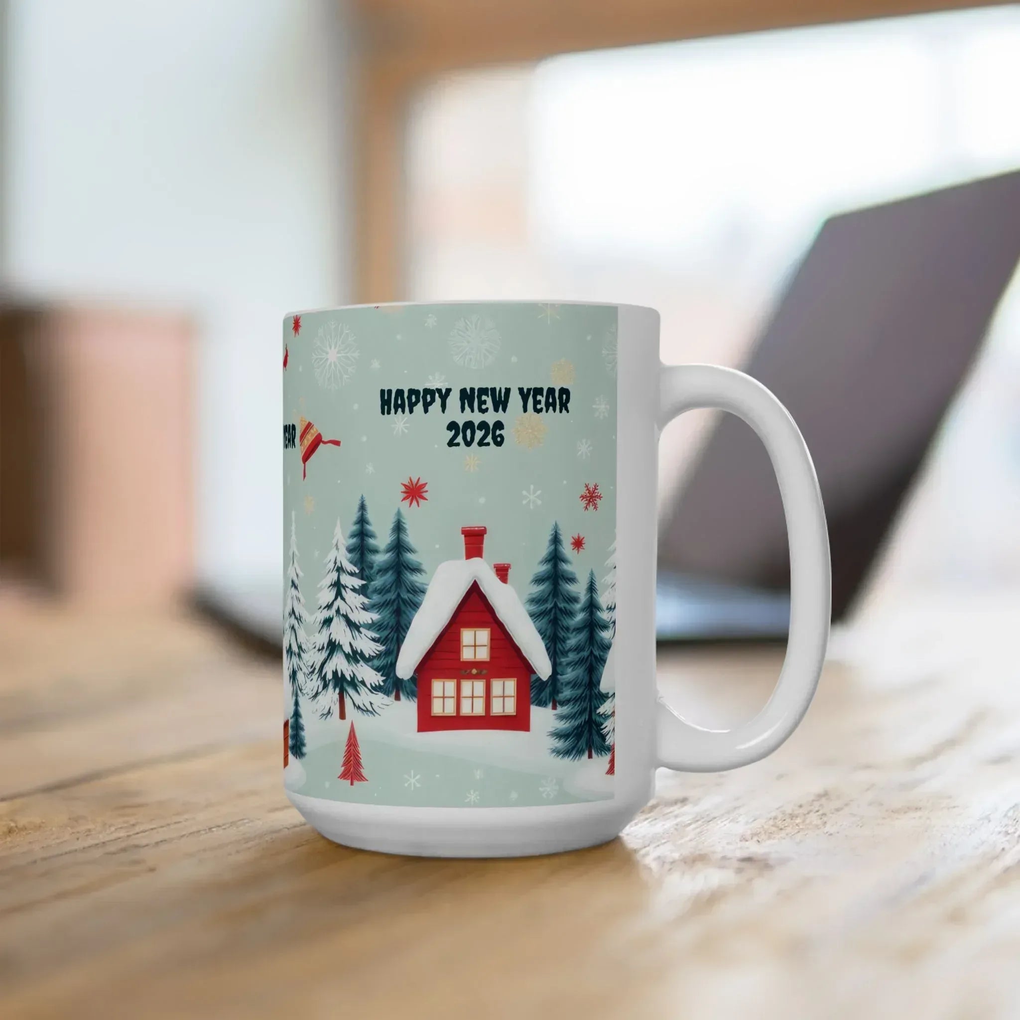 New Year Vibes Ceramic Mug, (11oz, 15oz) - KARARMDESIGN