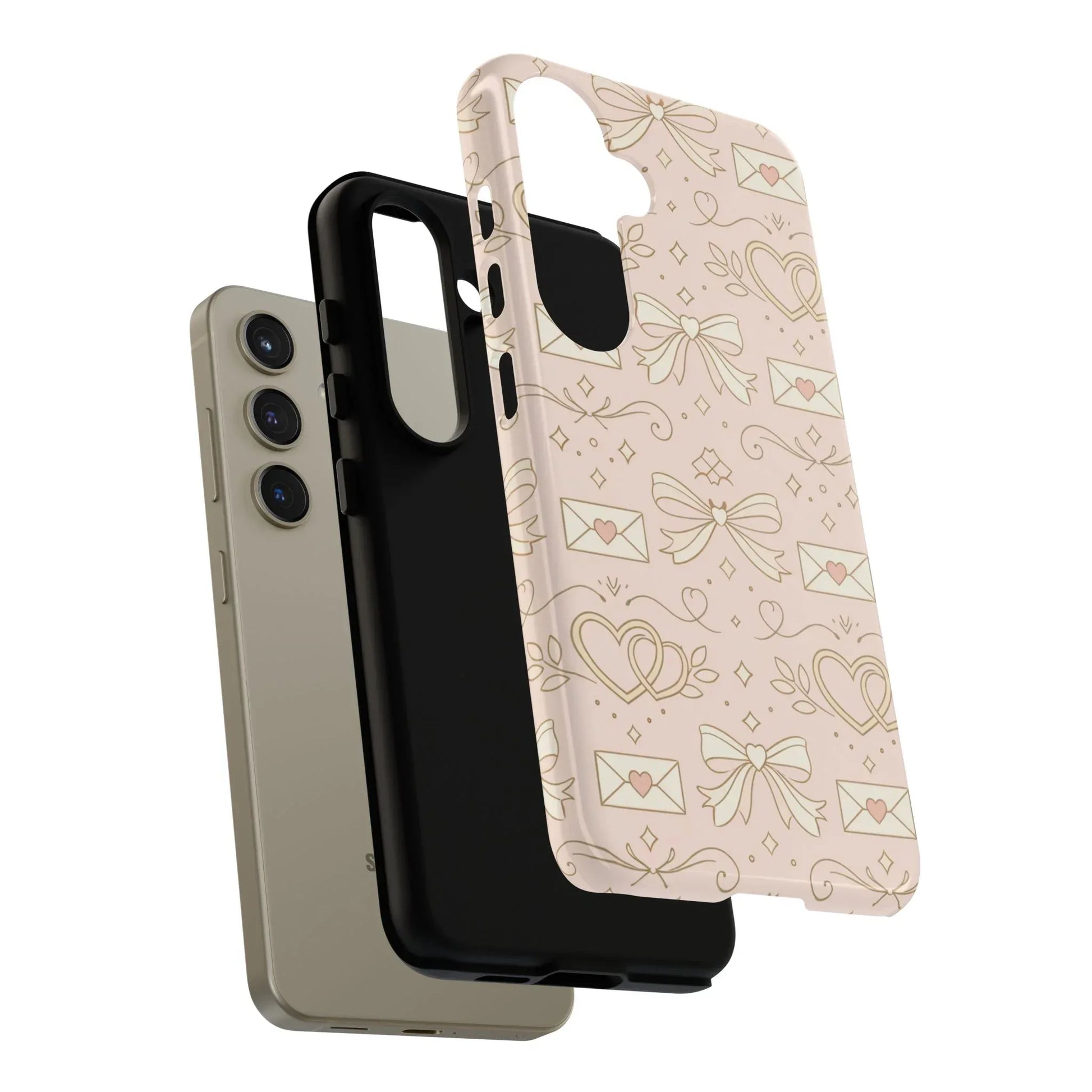 Sweet Romance Tough Phone Case for iPhone 11–17 & Galaxy S10–S25 - KARARMDESIGN