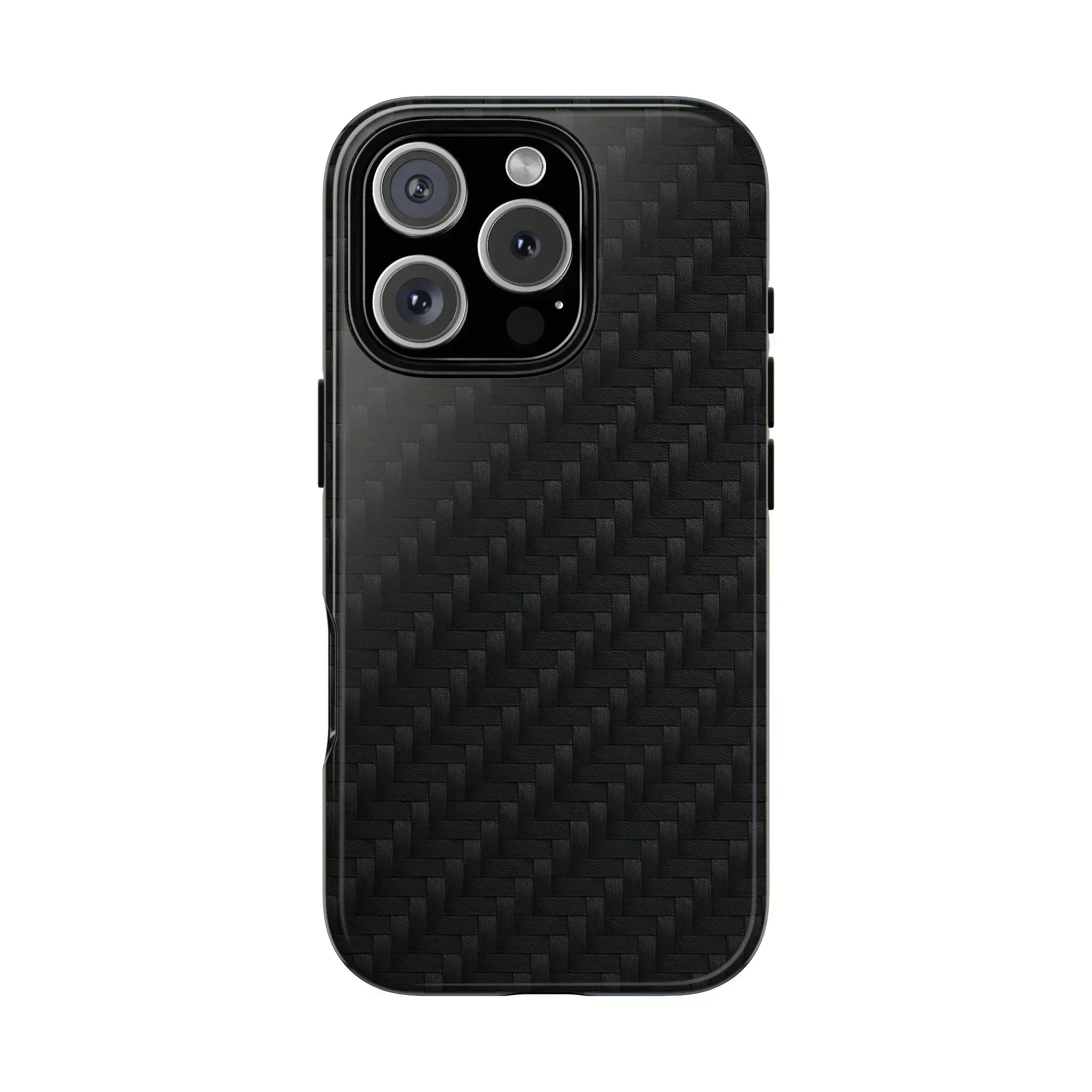 Black Carbon Phone Case for iPhone 8-16 and Google Pixel up to 9 - KARARMDESIGN