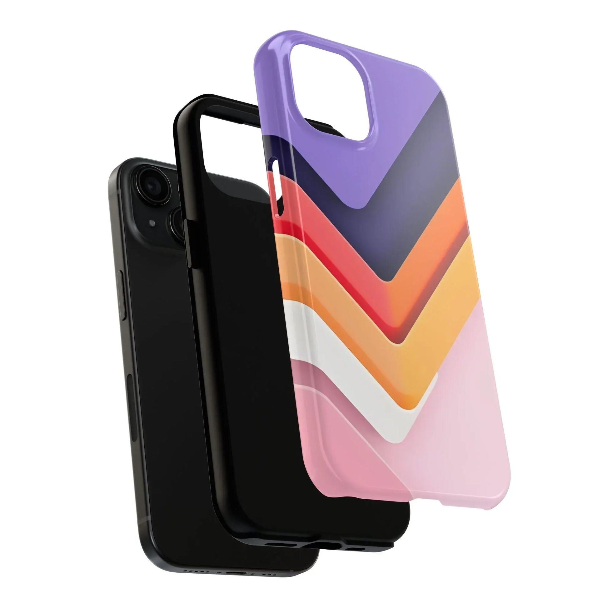 Vibrant Geometric Chevron Phone Case for iPhone and Galaxy - KARARMDESIGN
