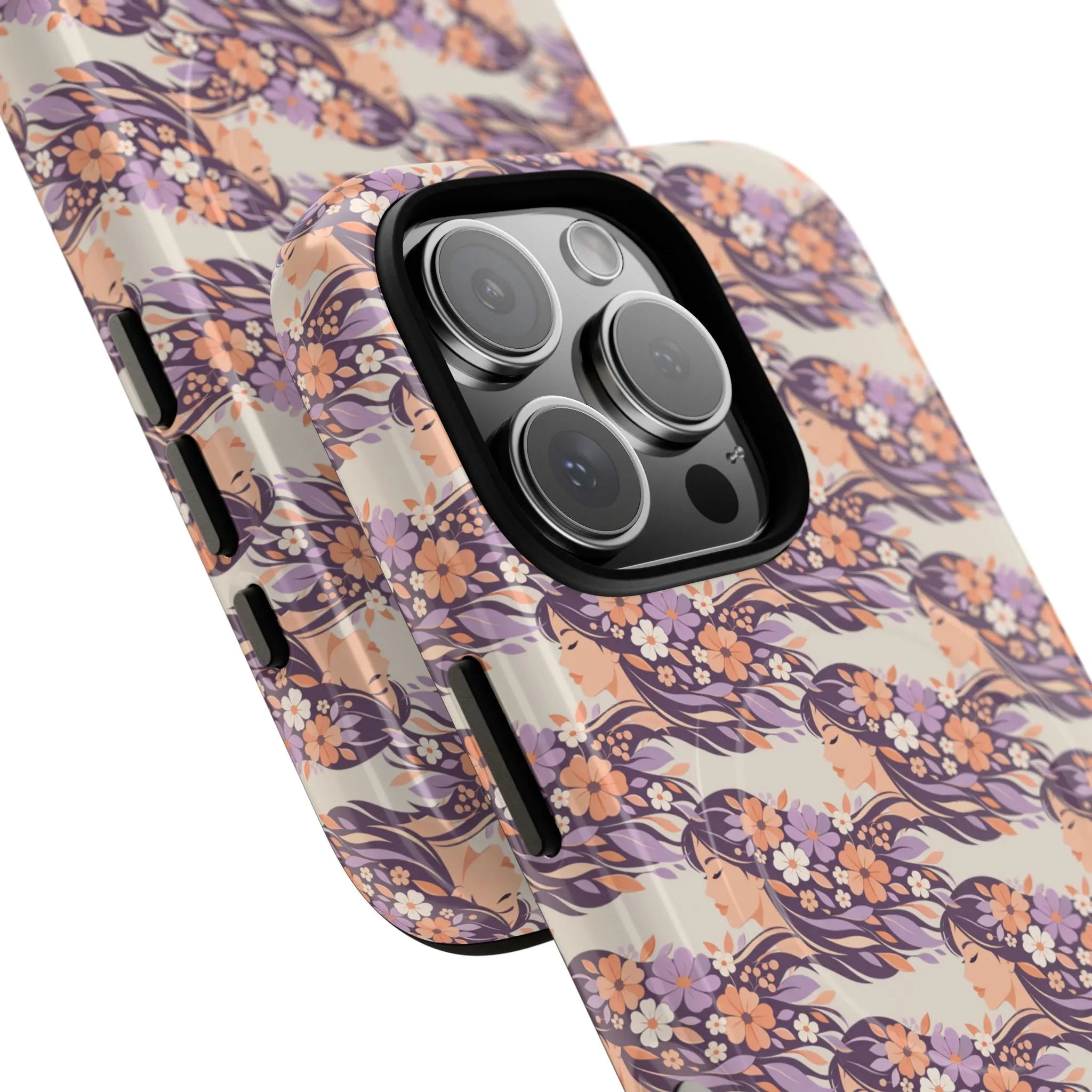 Floral Goddess Phone Case for iPhone 13-17 - KARARMDESIGN