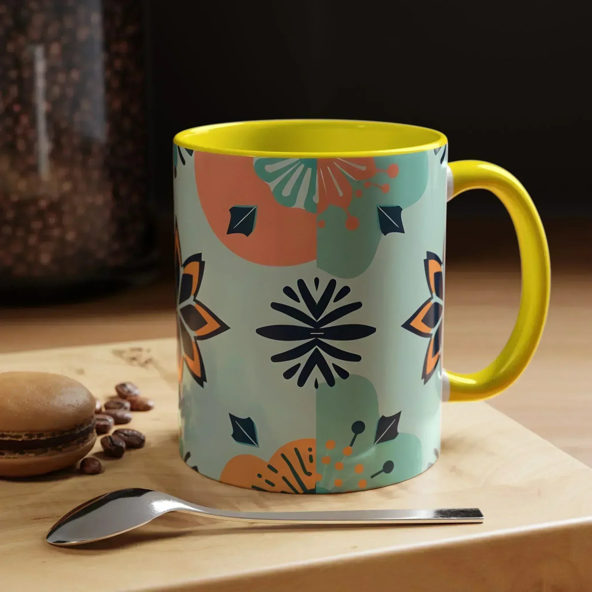 Floral Ornament Coffee Mug – 11oz - KARARMDESIGN