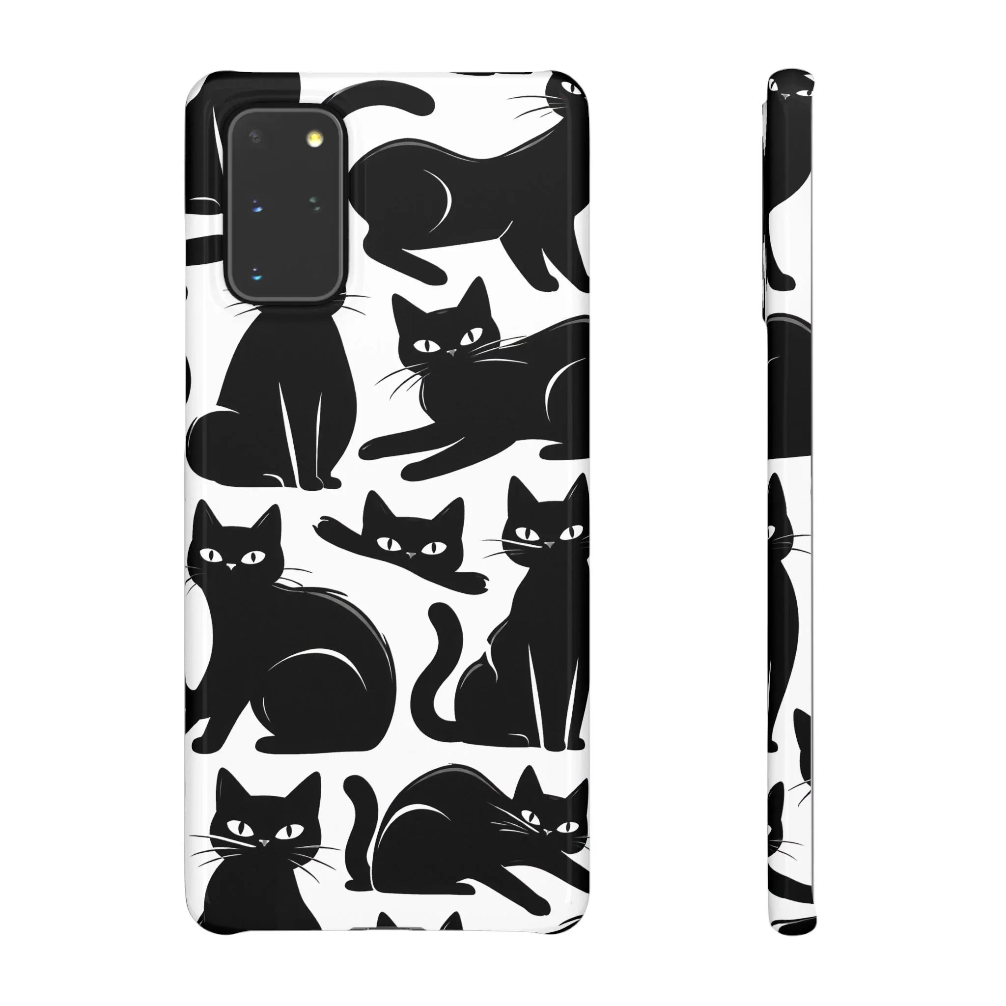 Black Cats Phone Case for iPhone 11-17 and Galaxy S20-S25 - KARARMDESIGN