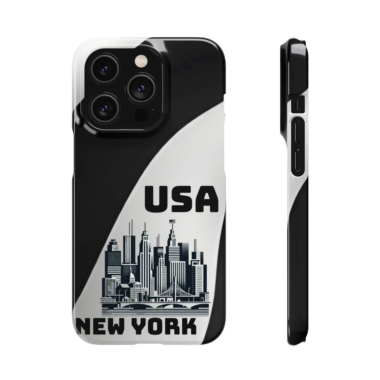 Monochrome New York City Skyline Phone Case for iPhone, Galaxy & Pixel - KarArmDesign
