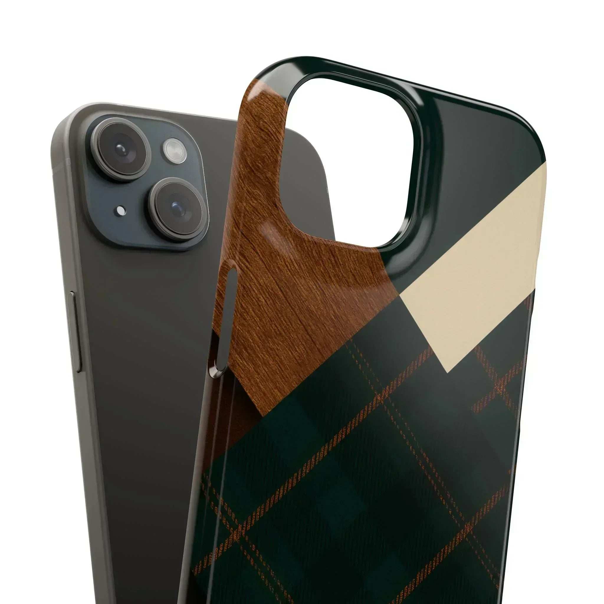 Rustic Green Phone Case for iPhone 8-16 and Galaxy S20-S24 - KARARMDESIGN