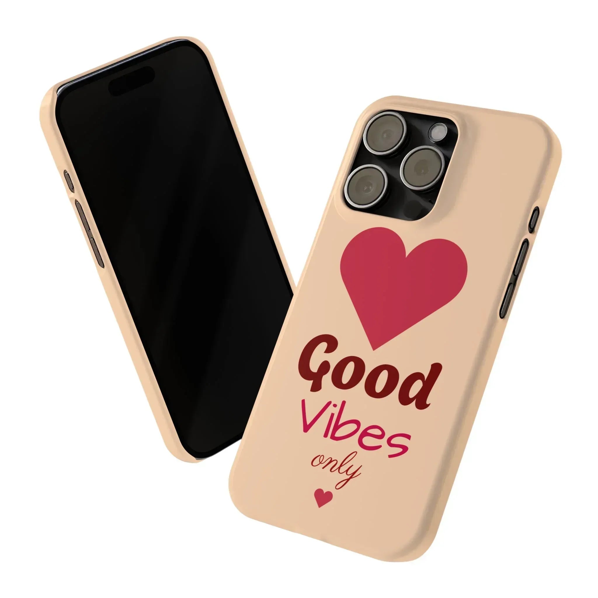 Good Vibes Only Slim Phone Case for iPhone 11-16 - KARARMDESIGN