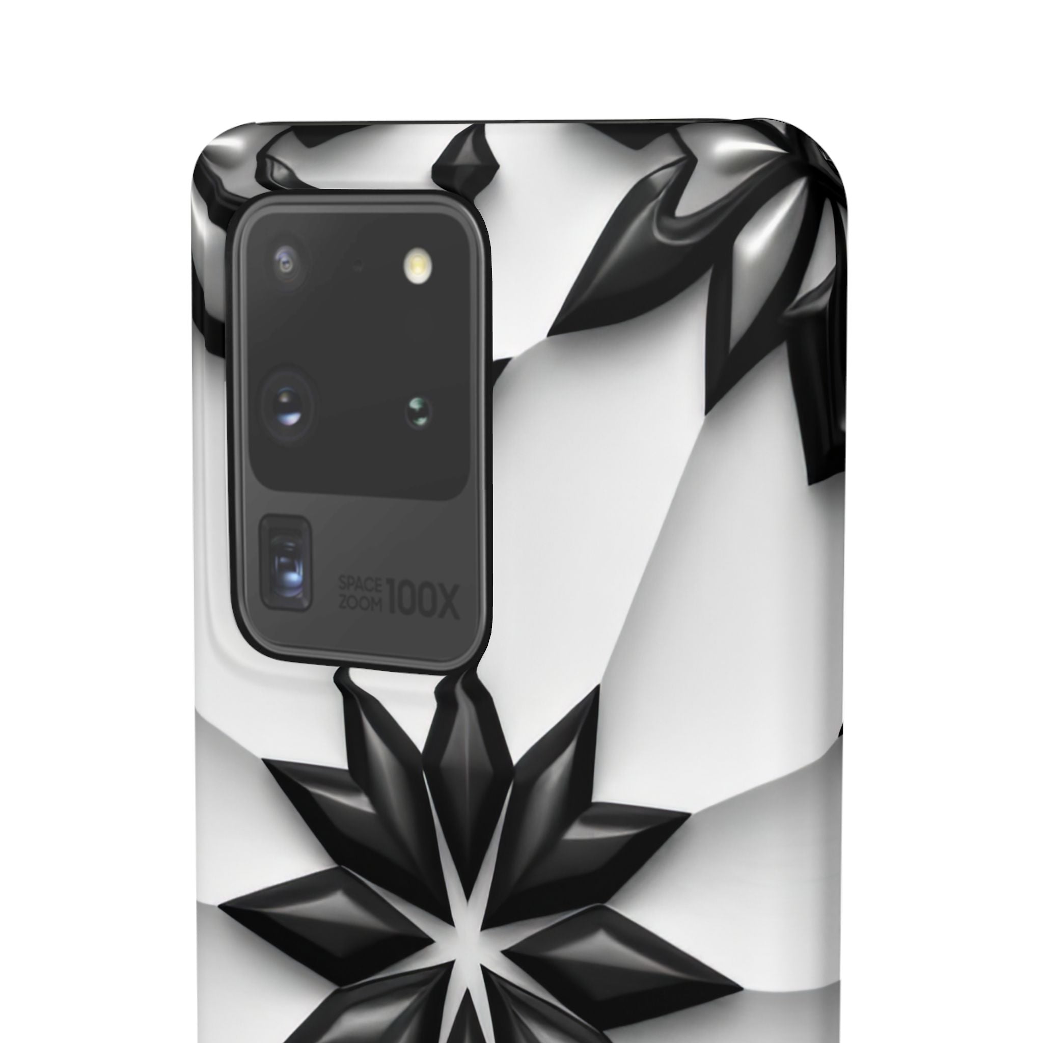 Black & White Geometric Snap Case for iPhone & Samsung Galaxy