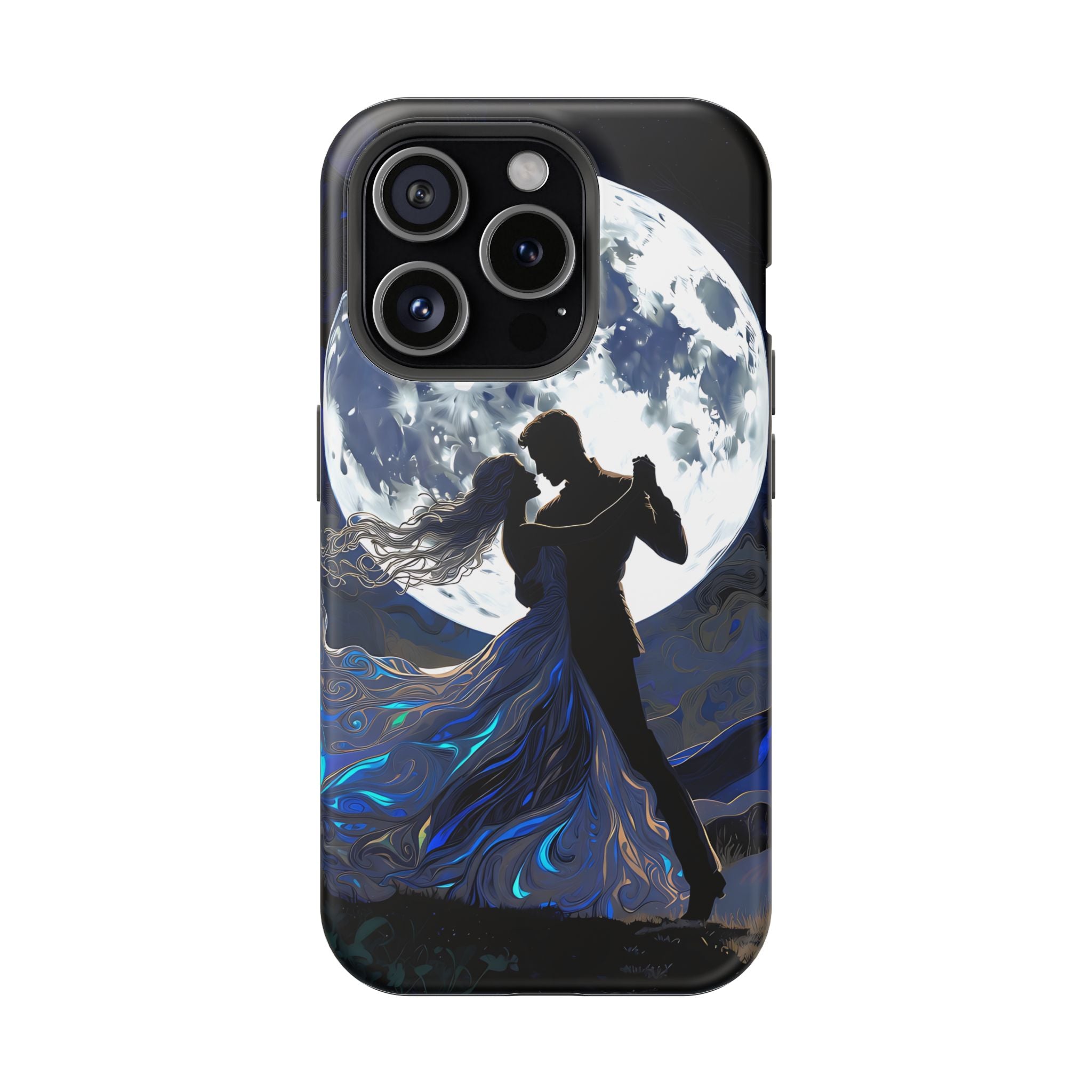 Romantic Moonlight Dance Magnetic Phone Case – iPhone 15–17 & Samsung Galaxy S26