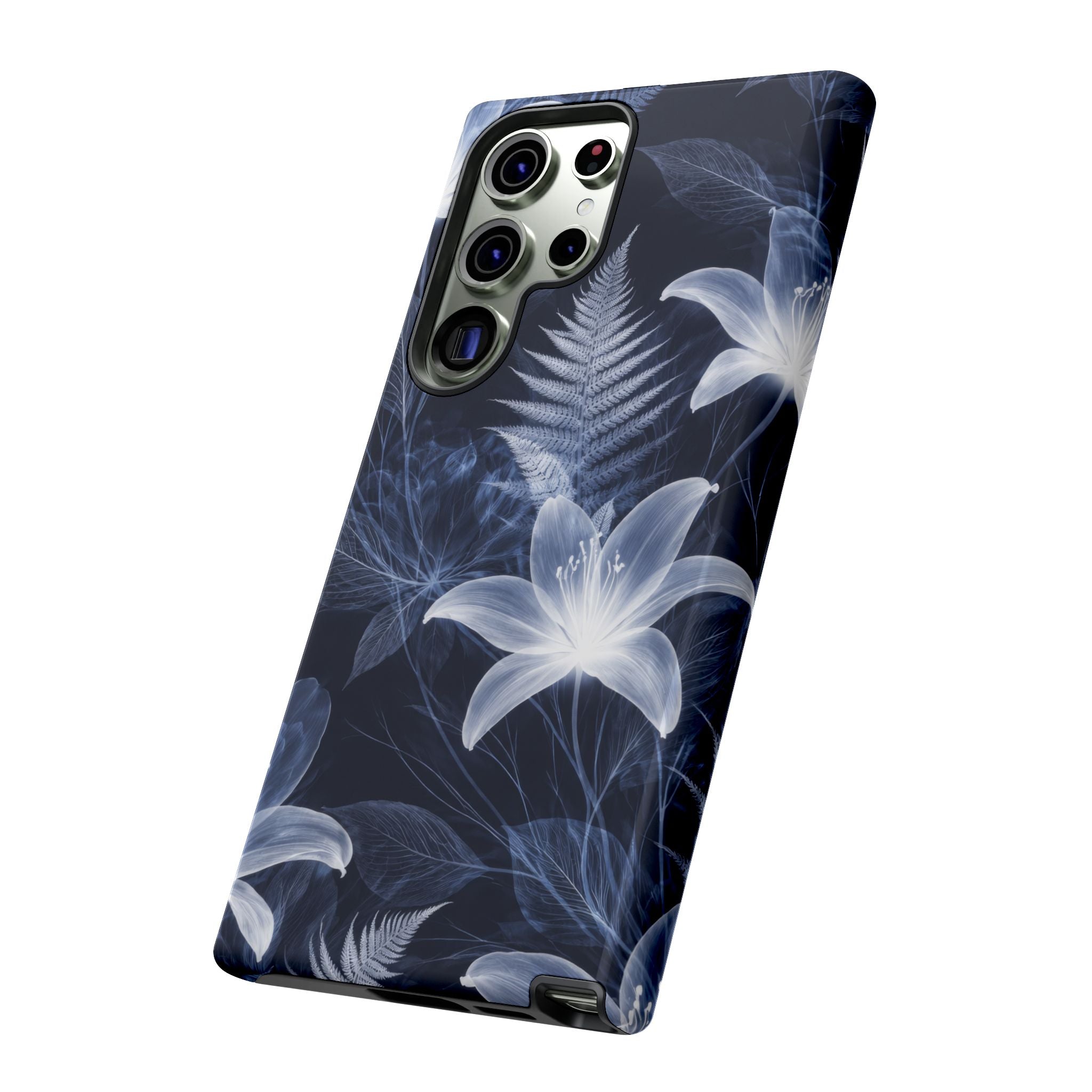 Moonlight Garden Phone Case for iPhone 11-17 and Galaxy S20-S26