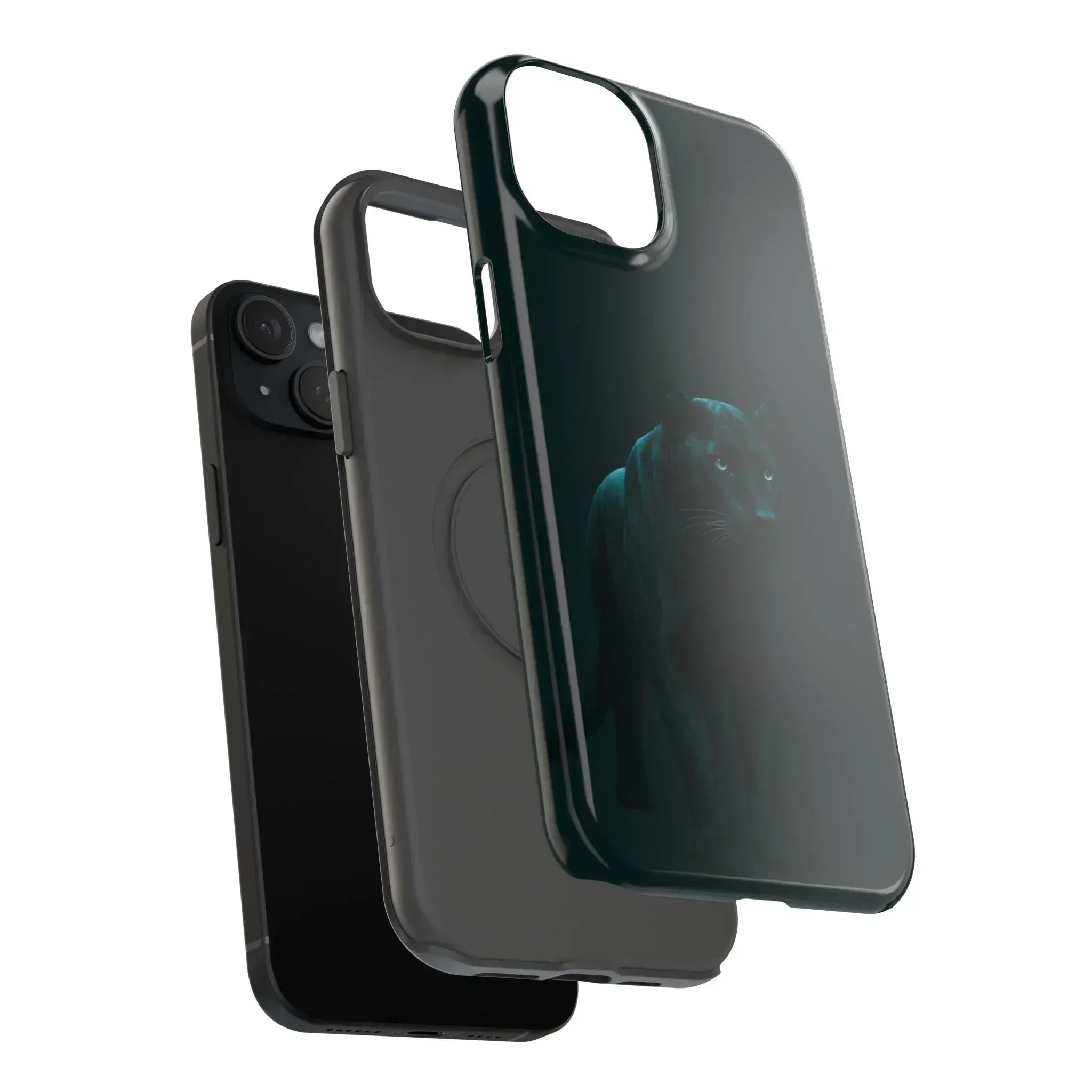 Black Panther Phone Case for iPhone 12-16 and Galaxy S21-S22 - KARARMDESIGN
