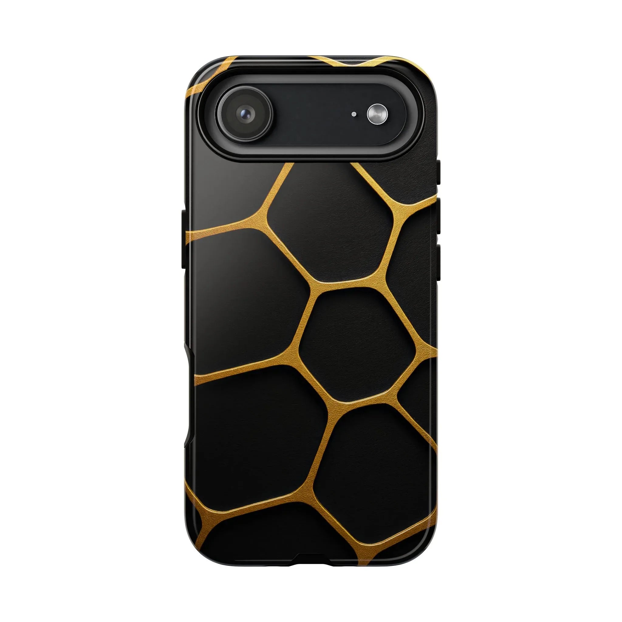 Golden Cellscape Phone Case for iPhone 8-17 and Galaxy S20-S25 - KARARMDESIGN