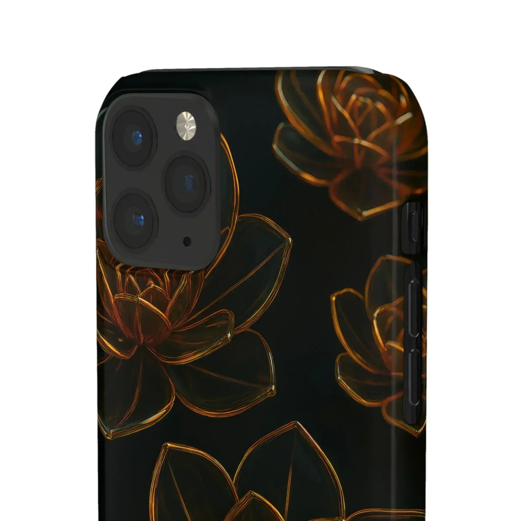 Glass Flower Phone Case for iPhone 8-16 and Galaxy S20-S24 - KARARMDESIGN