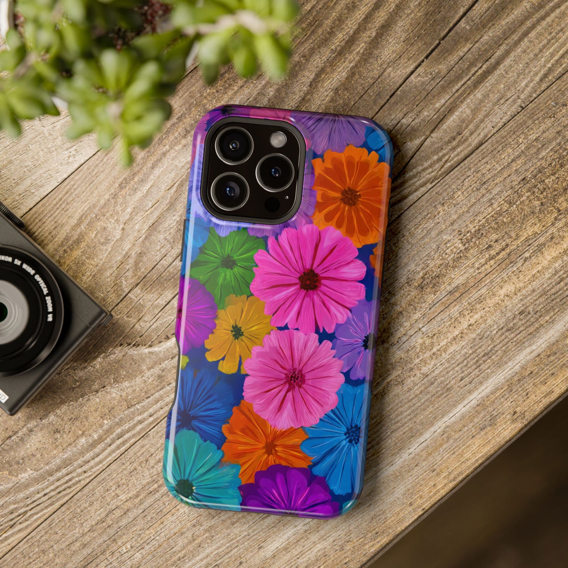 Bloom Pattern Phone Case for iPhone 11-17 and Galaxy S21-S22 Models - KARARMDESIGN