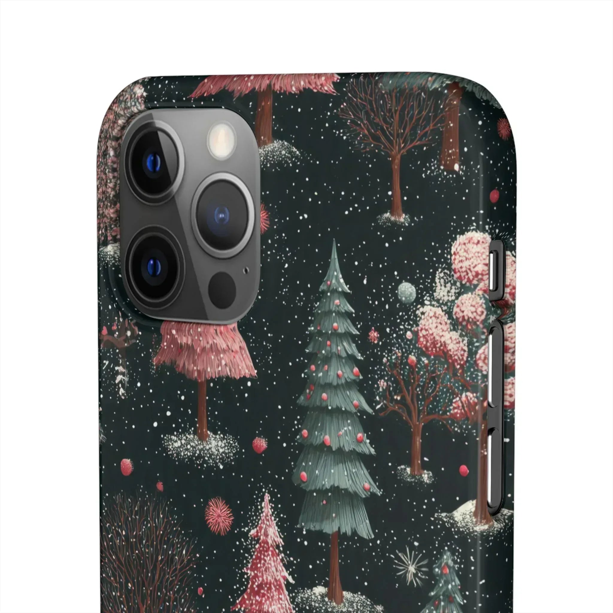 Winter Bloom Forest Phone Case for iPhone 11-17 and Galaxy S20-S25 - KARARMDESIGN