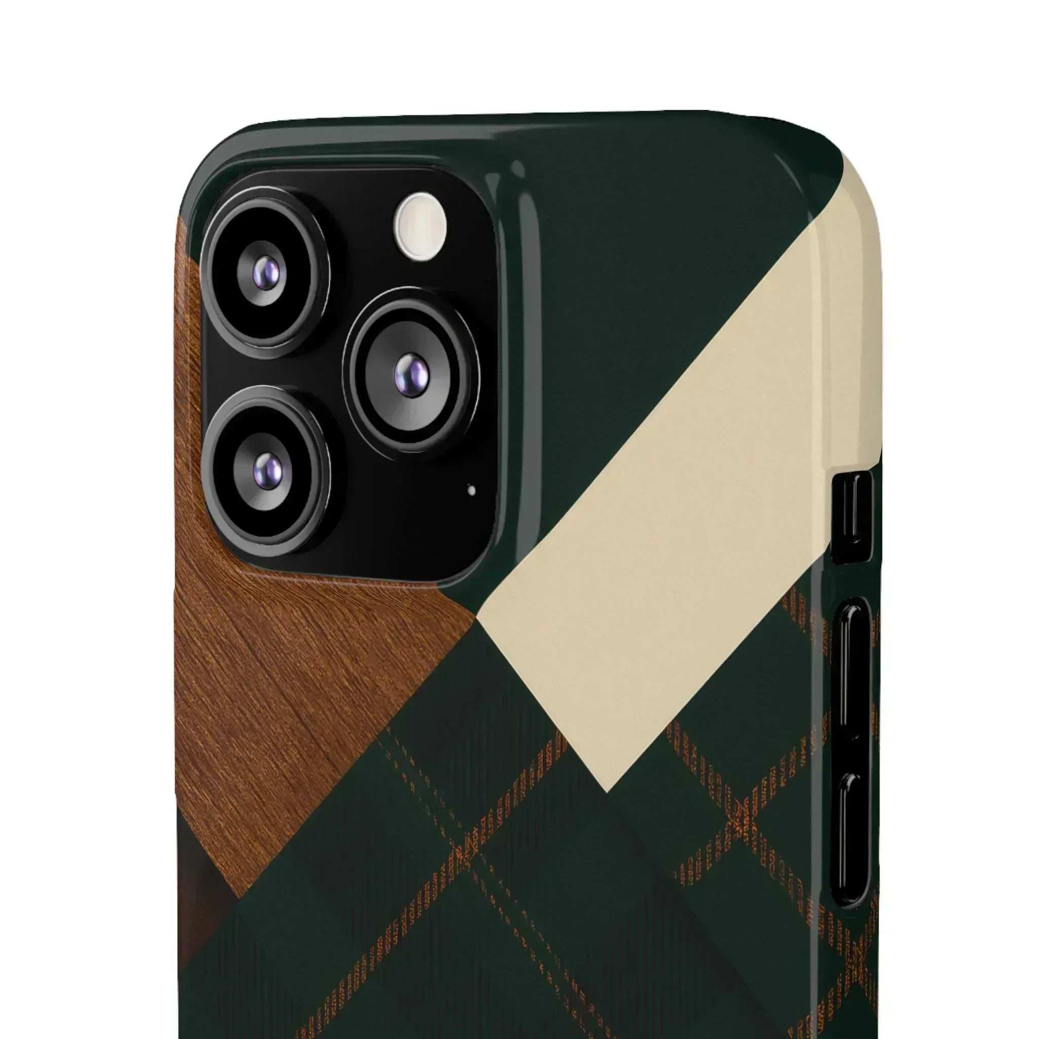 Rustic Green Phone Case for iPhone 8-16 and Galaxy S20-S24 - KARARMDESIGN