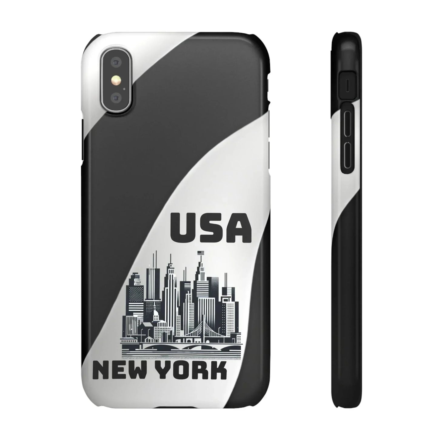 Monochrome New York City Skyline Phone Case for iPhone, Galaxy & Pixel - KarArmDesign