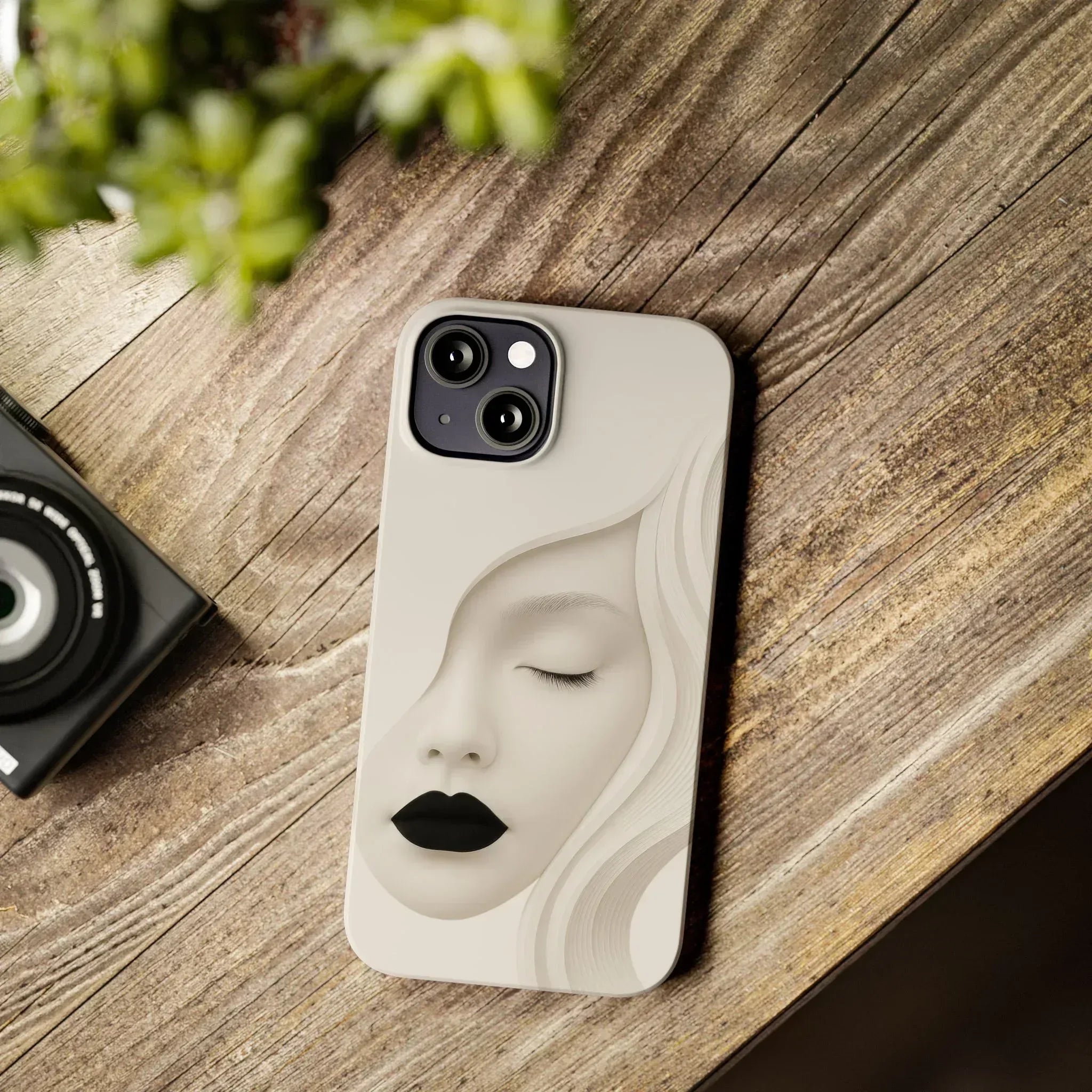 Minimalist Face Phone Case for iPhone 11-17 - KARARMDESIGN