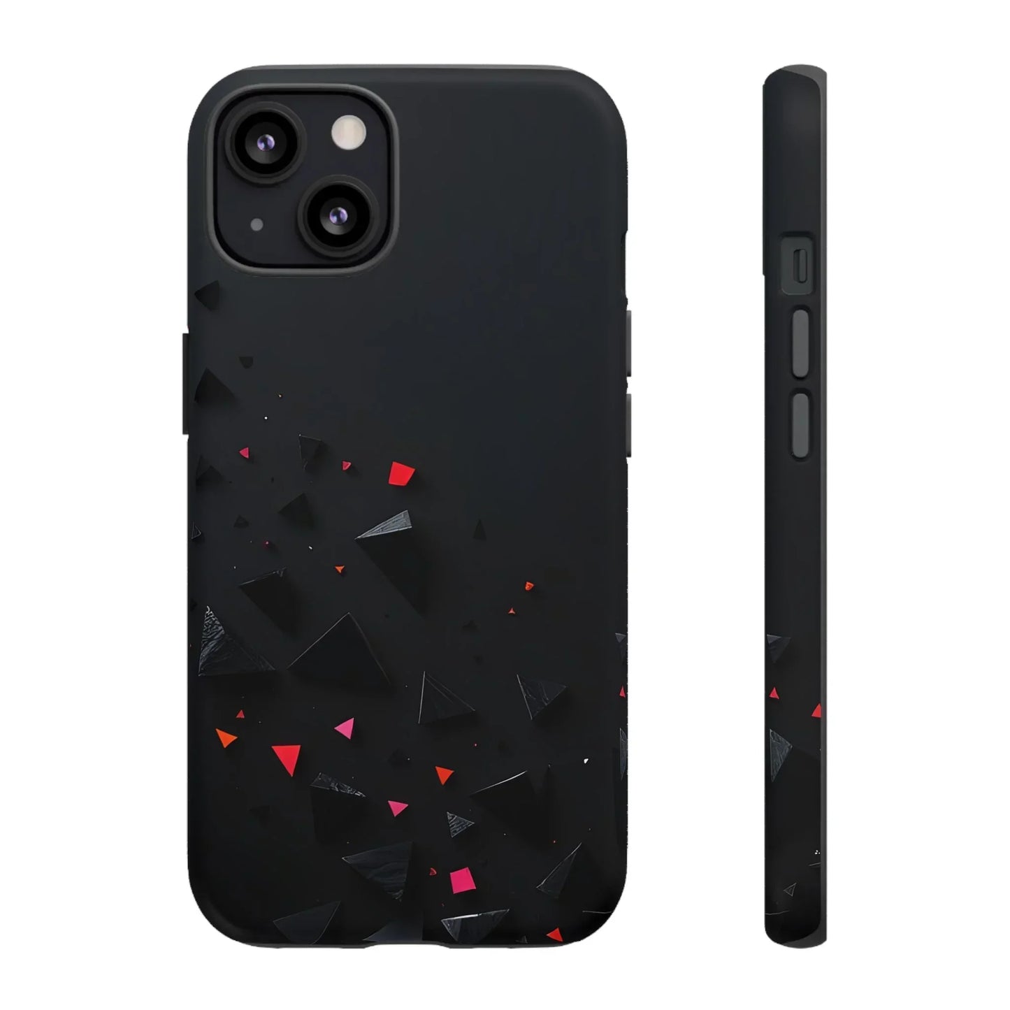 Black and Red Neon Phone Case for iPhone 8-16 and Pixel up to 9 Models - KarArmDesign