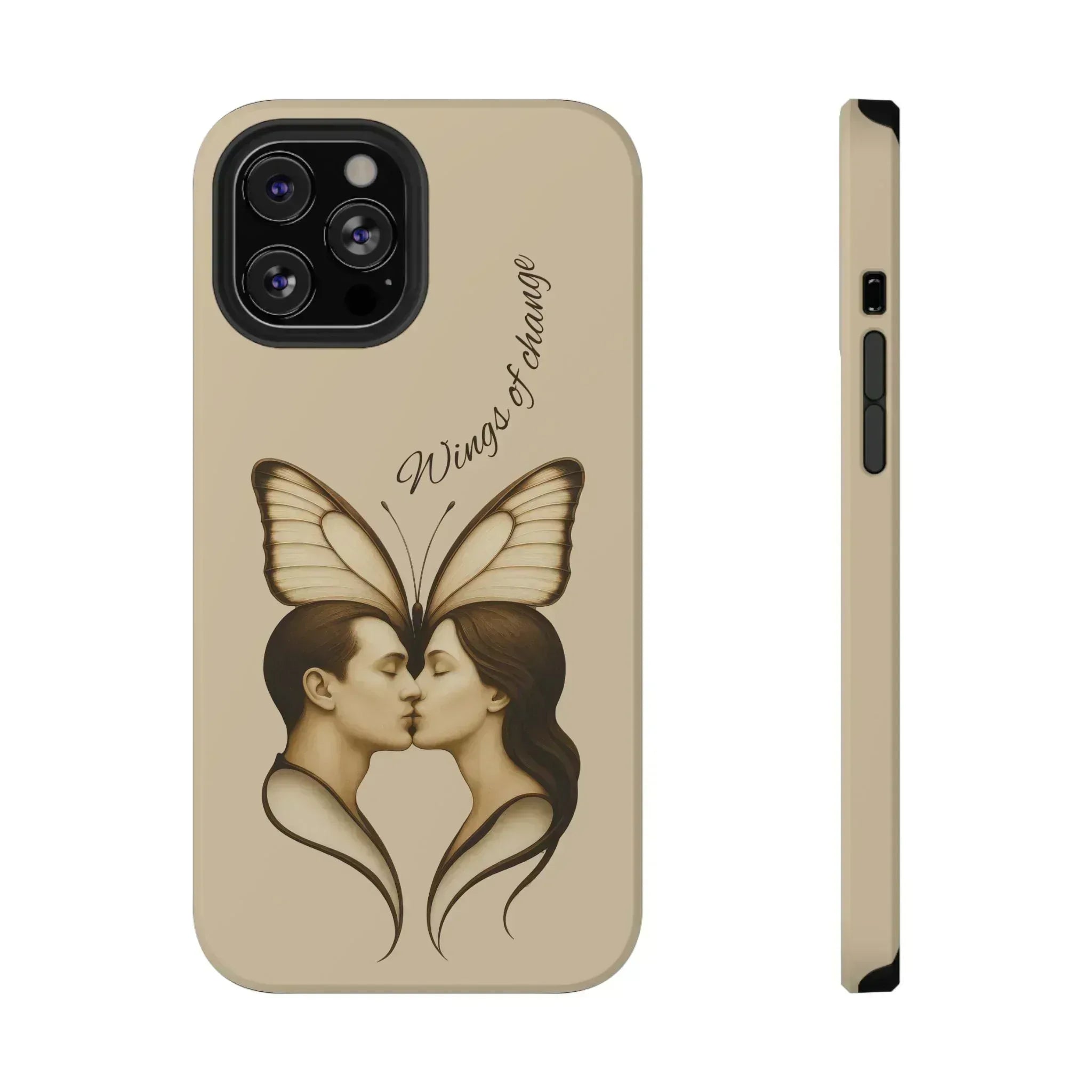 Romantic Butterfly Couple Phone Case for iPhone 12-16 and Galaxy S21-S22 - KARARMDESIGN