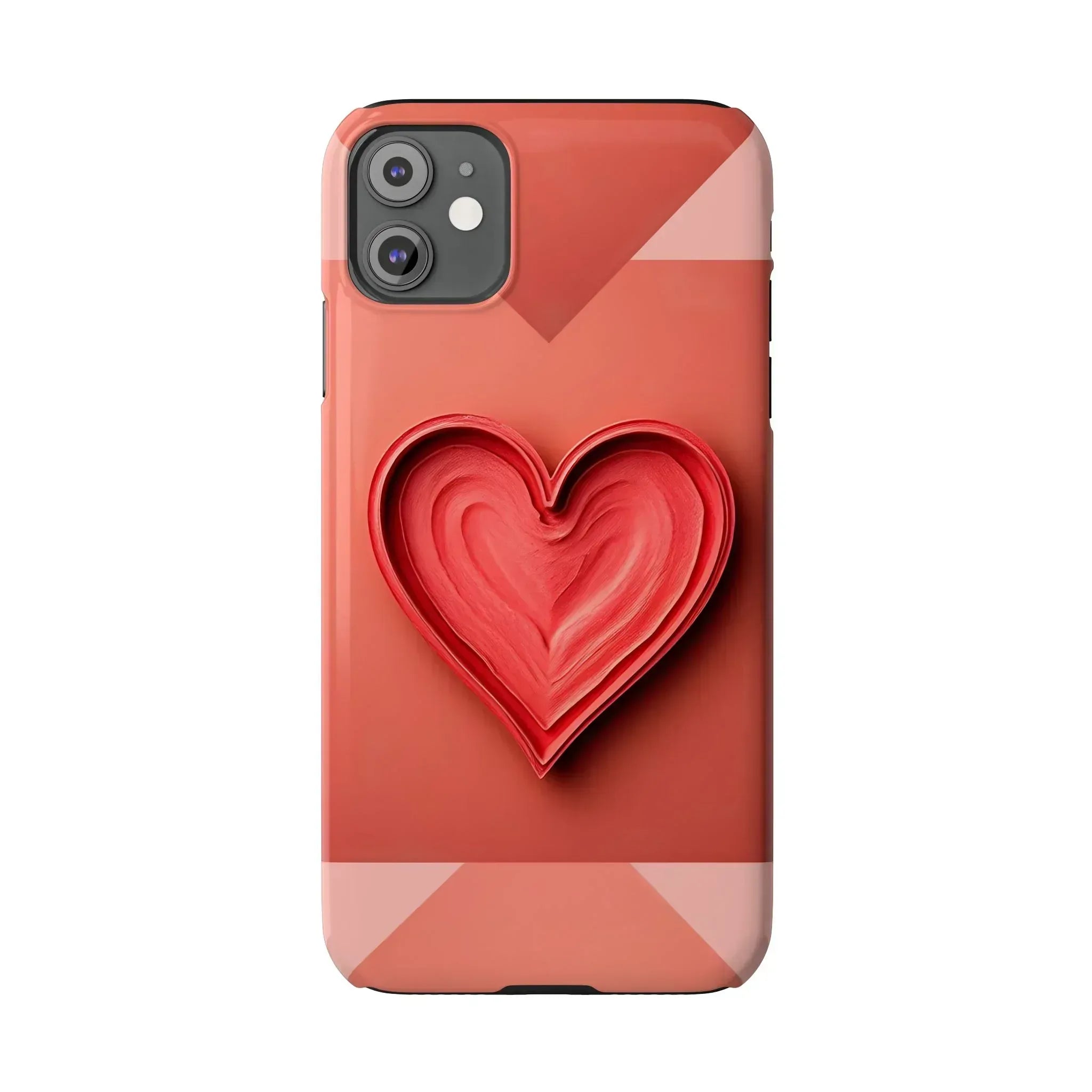 Heart Design Phone Case for iPhone 11-17 - KARARMDESIGN