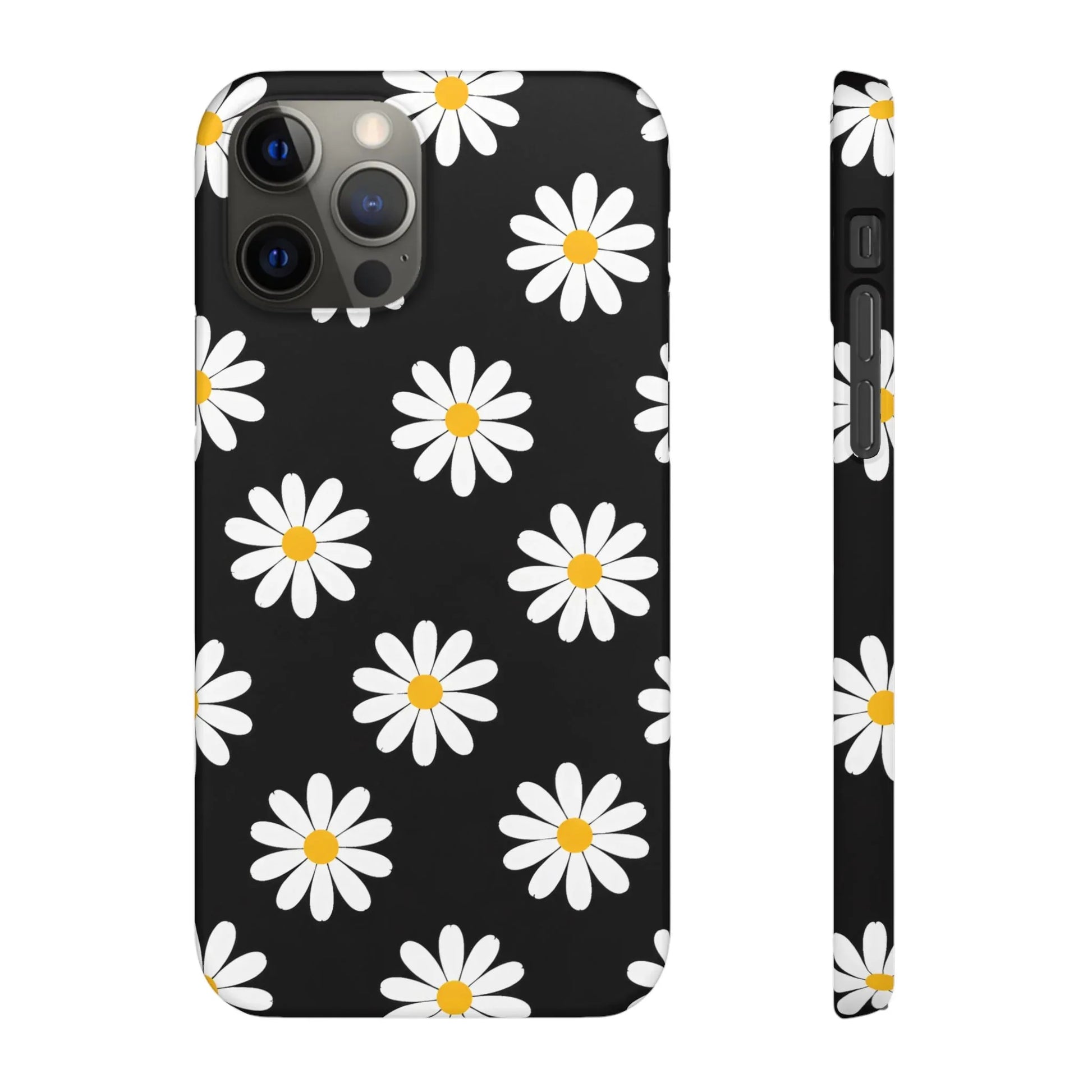 Daisy Charm Phone Case for iPhone 11-17 and Galaxy S20-S25 - KARARMDESIGN