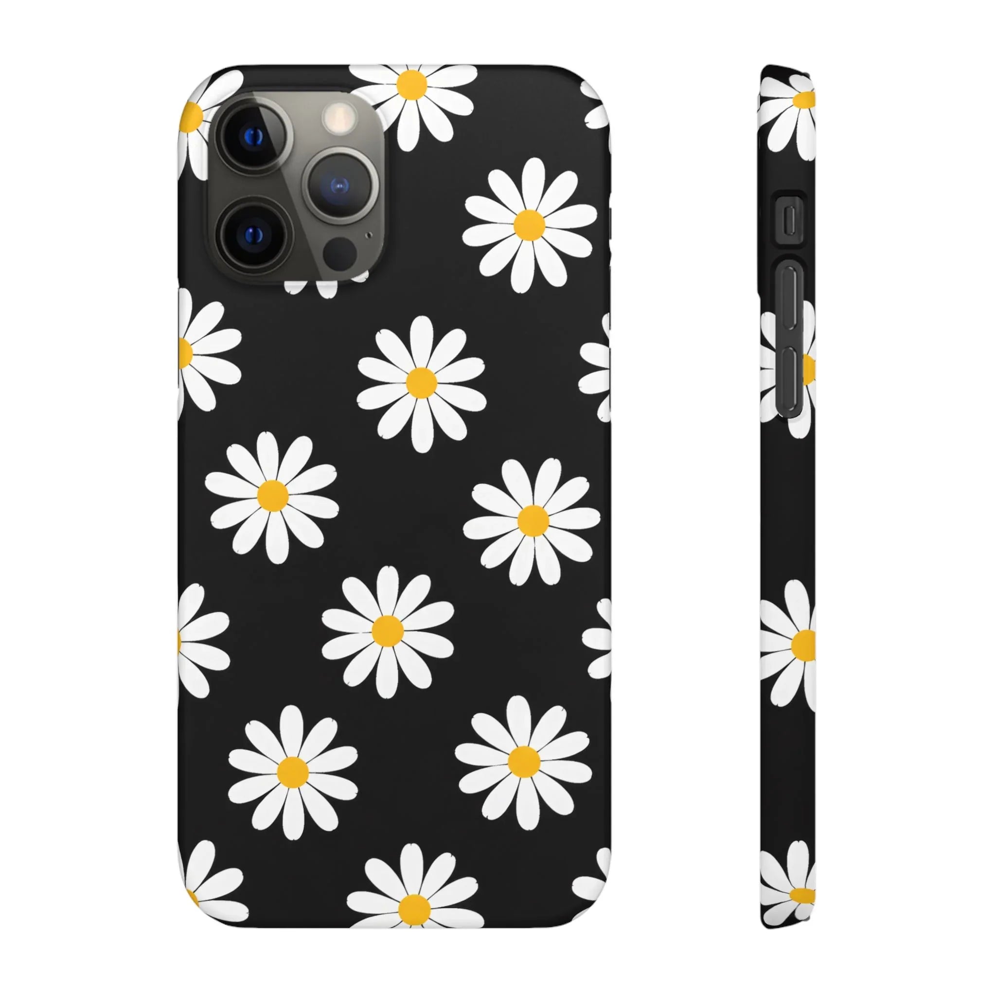 Daisy Charm Phone Case for iPhone 11-17 and Galaxy S20-S25 - KARARMDESIGN