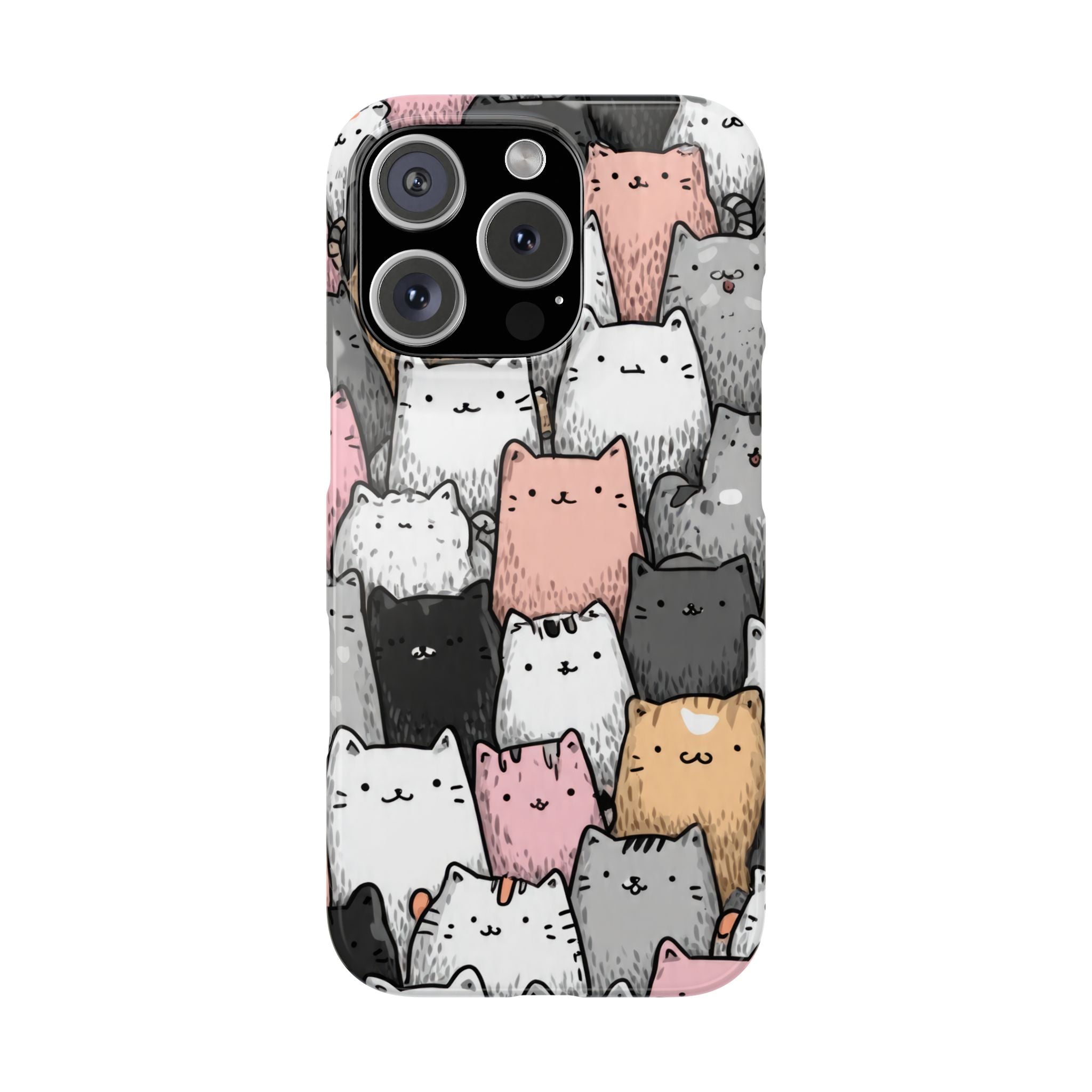 Cat Carnival Phone Case for iPhone 11-17 Models - KARARMDESIGN