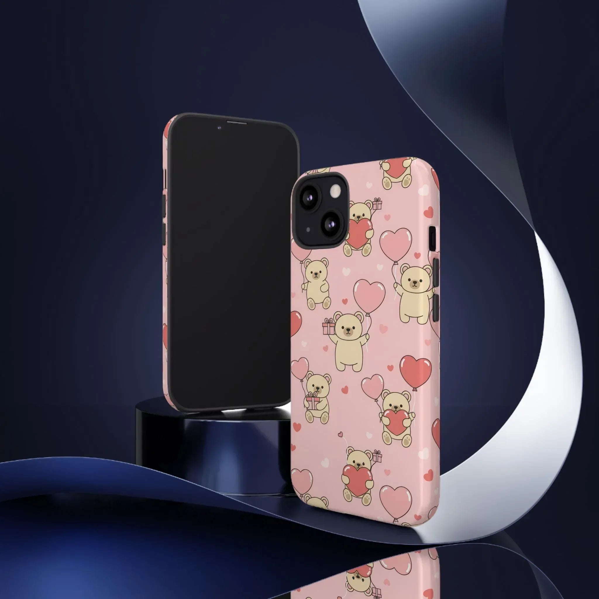 Teddy's Valentine Parade Phone Case for iPhone 11-17 and Galaxy S21-S25 - KARARMDESIGN
